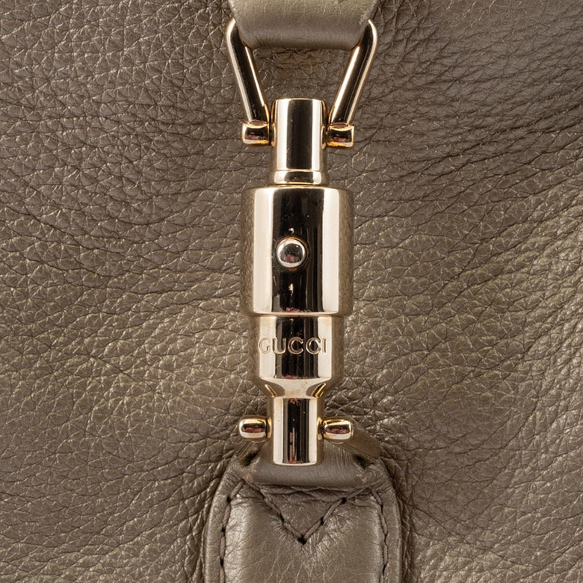 Gucci Gold Leather Shoulder Bag (Pre-Owned)