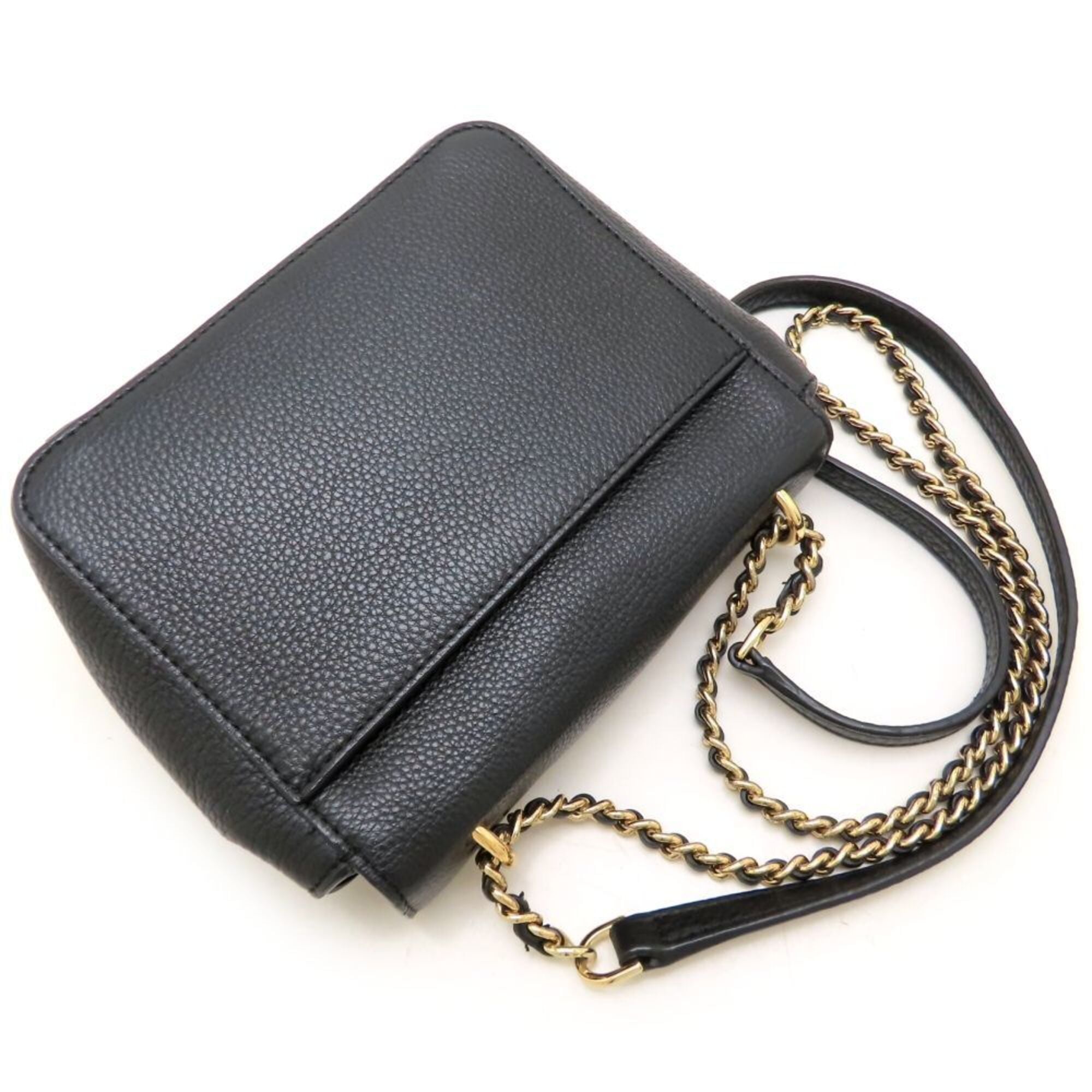 Tory Burch Black Leather Shoulder Bag (Pre-Owned)