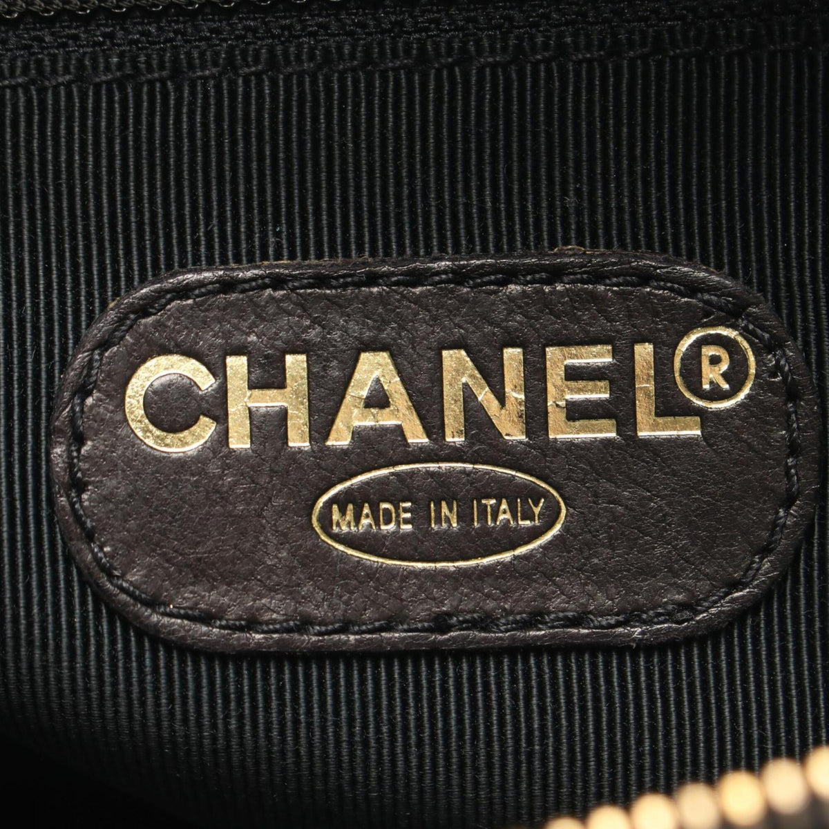 Chanel Black Leather Handbag Tote Bag (Pre-Owned)