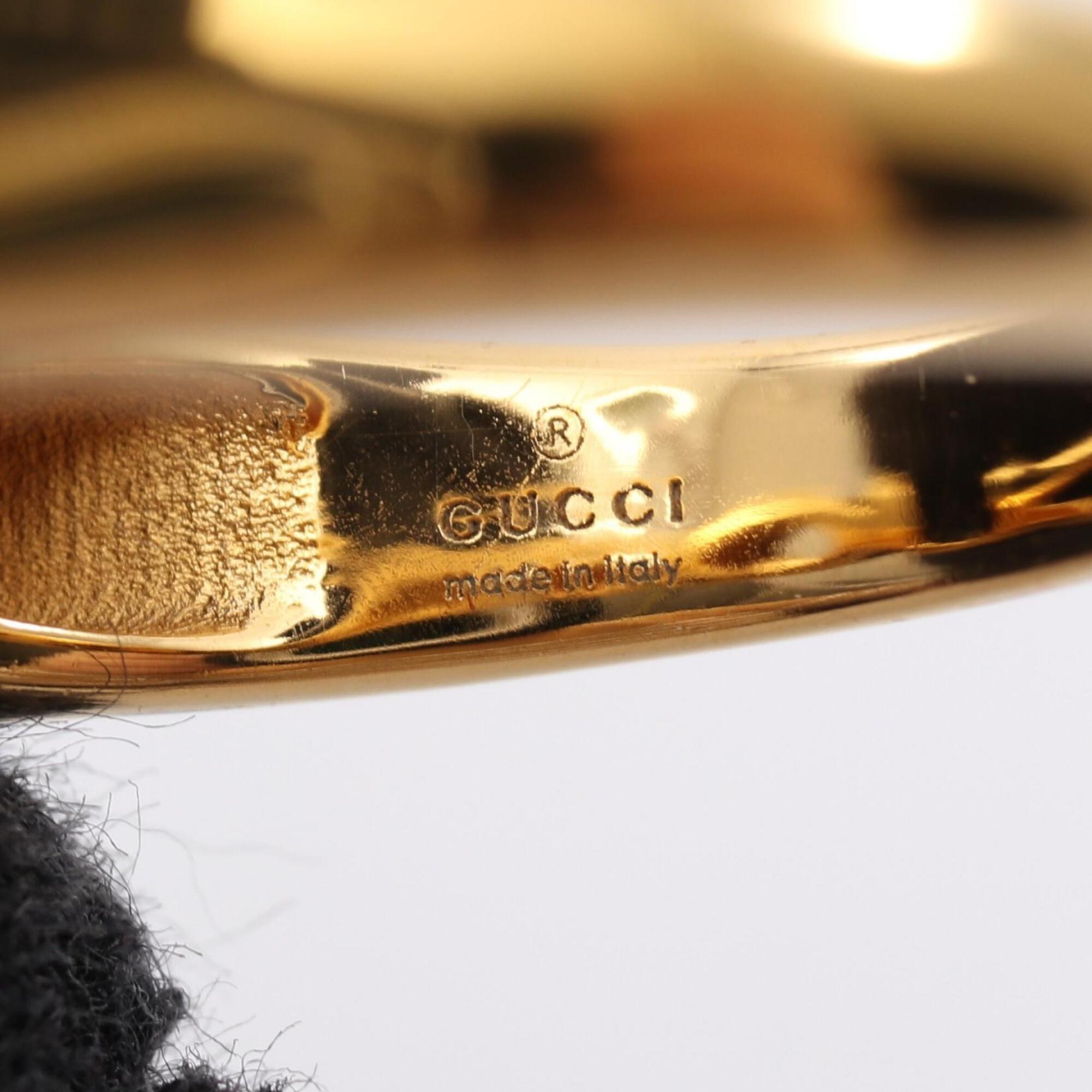 Gucci Gold Gold Plating Band Ring (Pre-Owned)