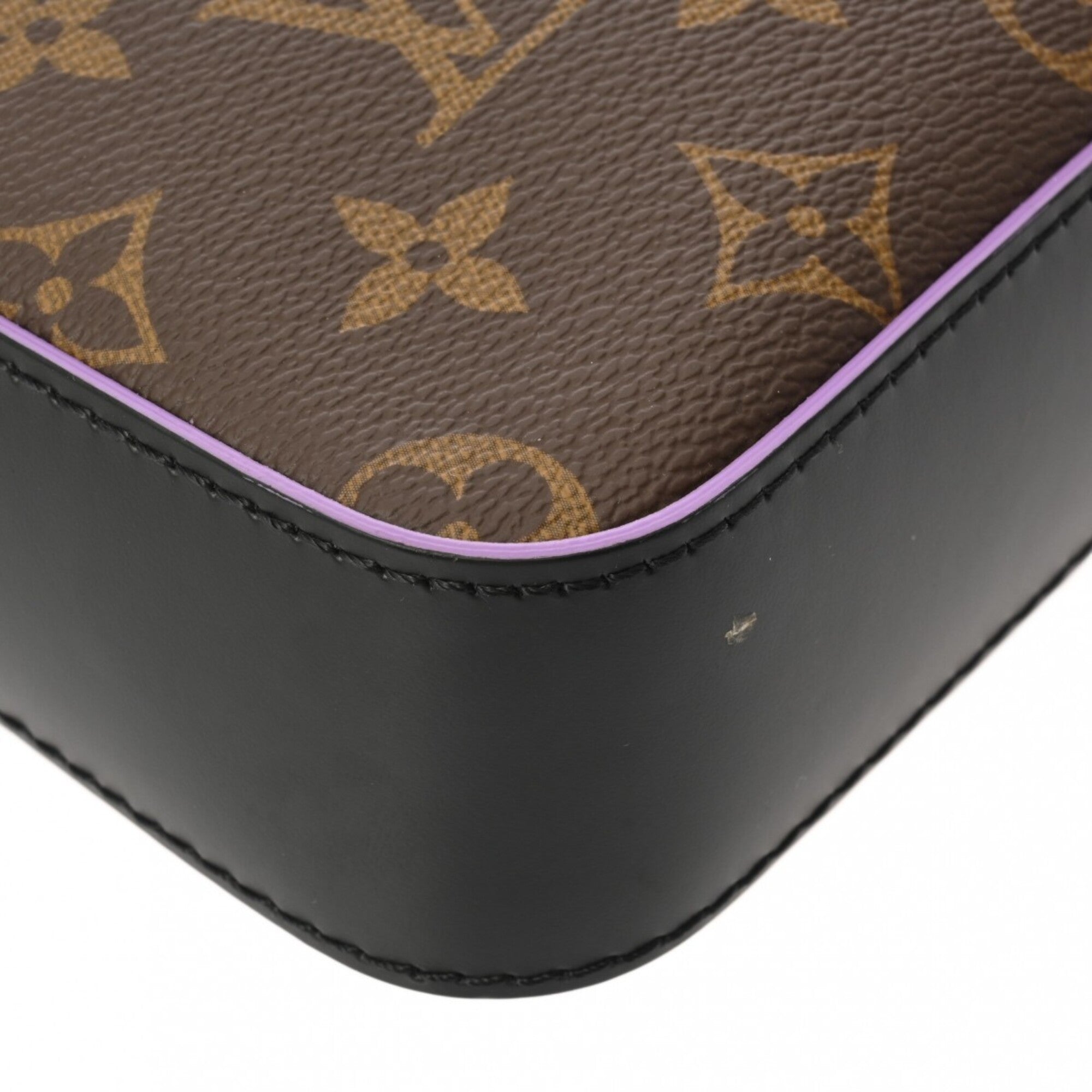 Louis Vuitton Purple Monogram Shoulder Bag (Pre-Owned)
