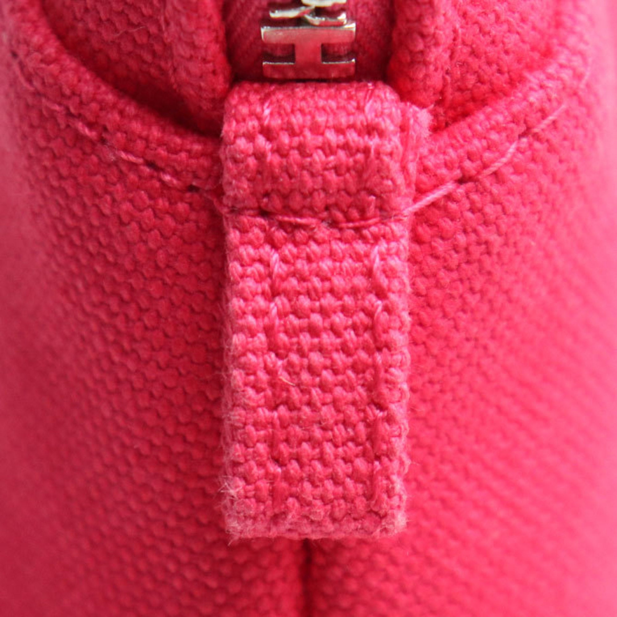 Hermes Pink Cotton Canvas Pouch (Pre-Owned)