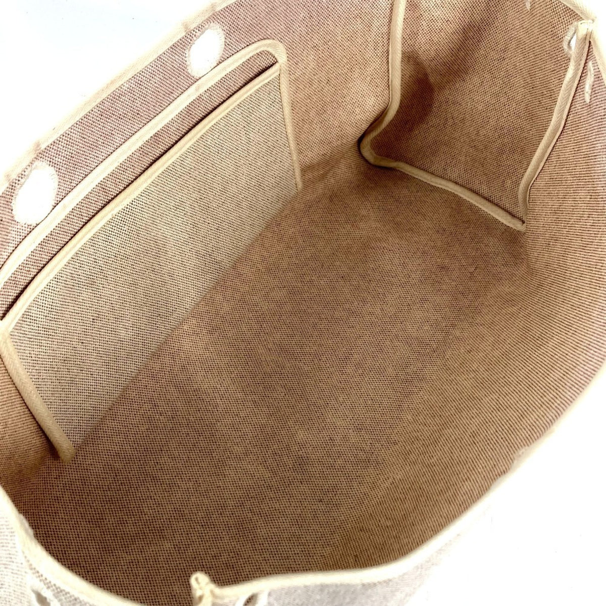 Hermes Beige Toile H Handbag Shoulder Bag (Pre-Owned)