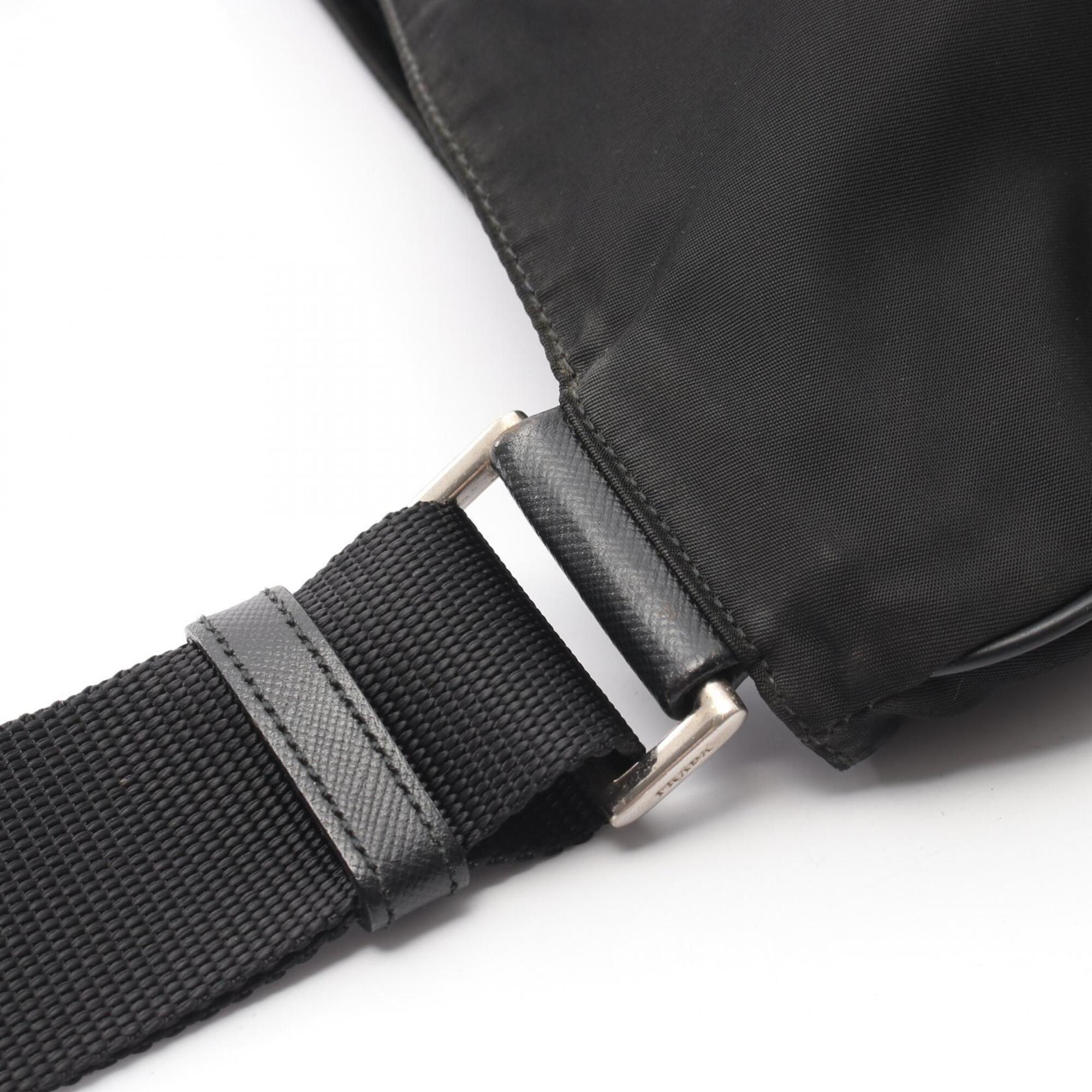 Prada Black Nylon Handbag Shoulder Bag (Pre-Owned)