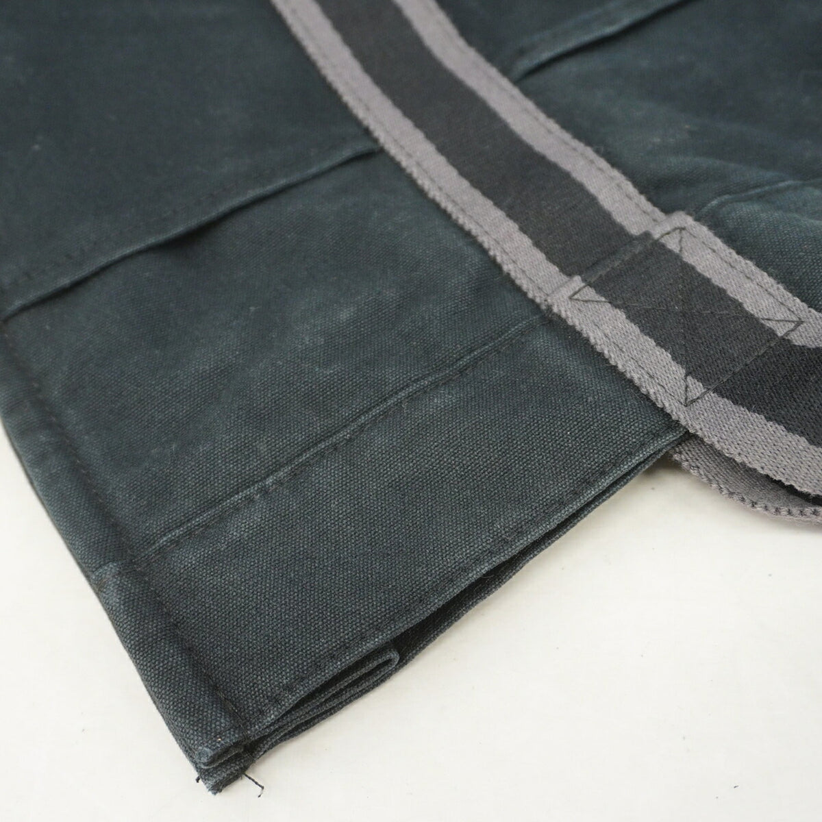 Hermes Black Canvas Tote Bag (Pre-Owned)