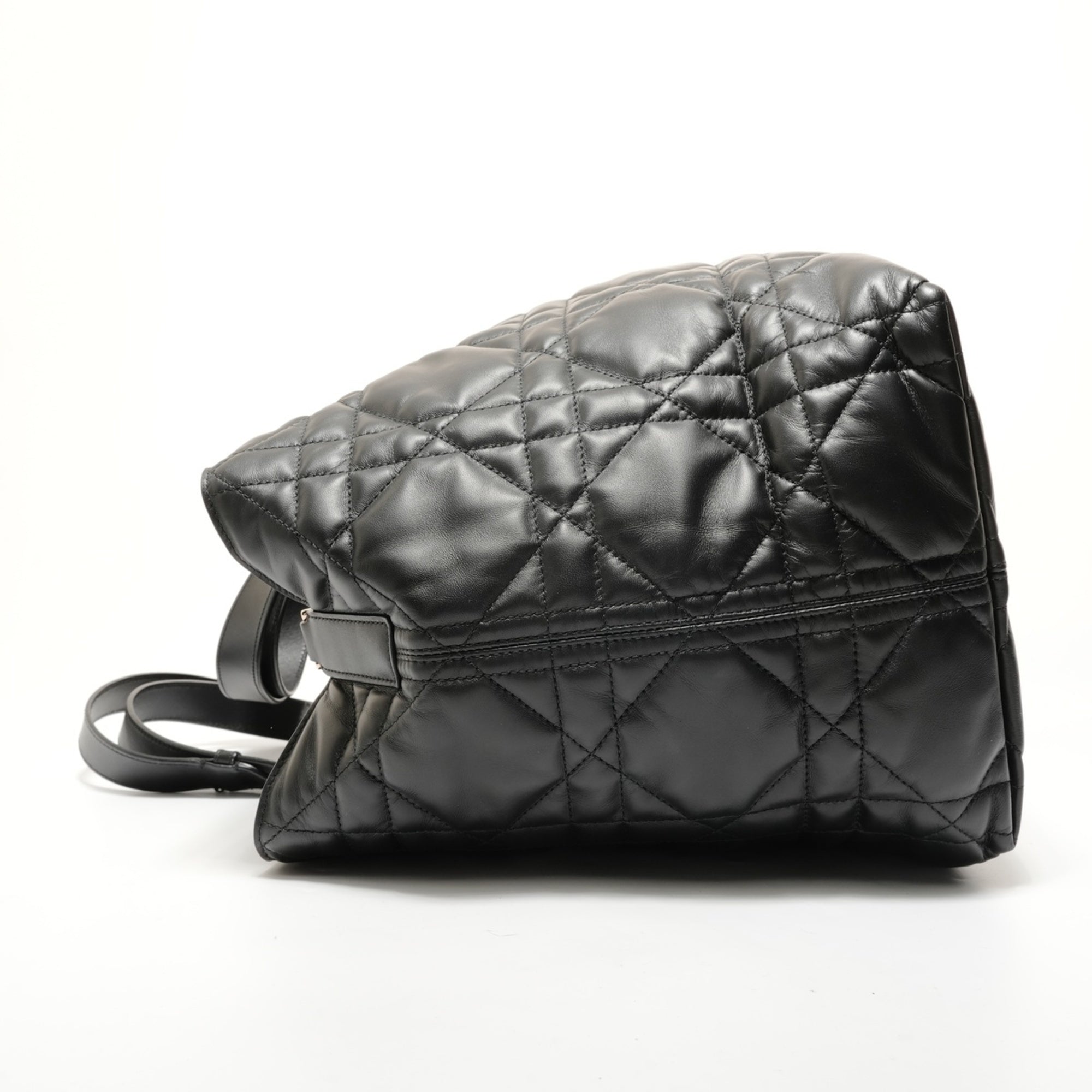 Christian Dior Black Leather Tote Bag (Pre-Owned)
