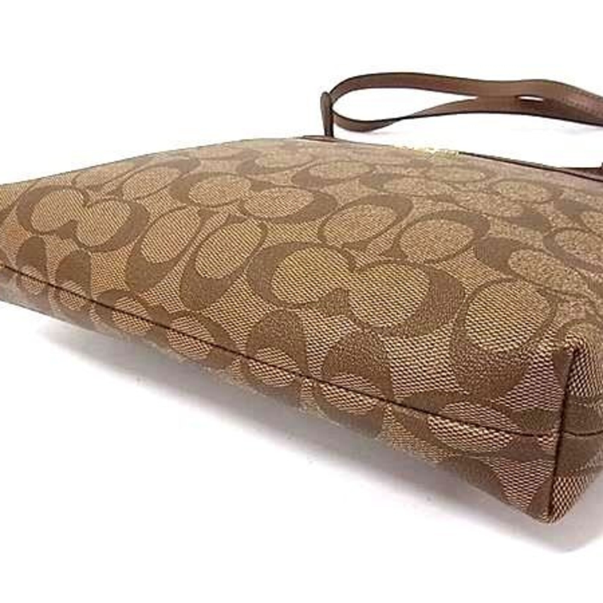 Coach Brown Pvc Leather Shoulder Bag (Pre-Owned)