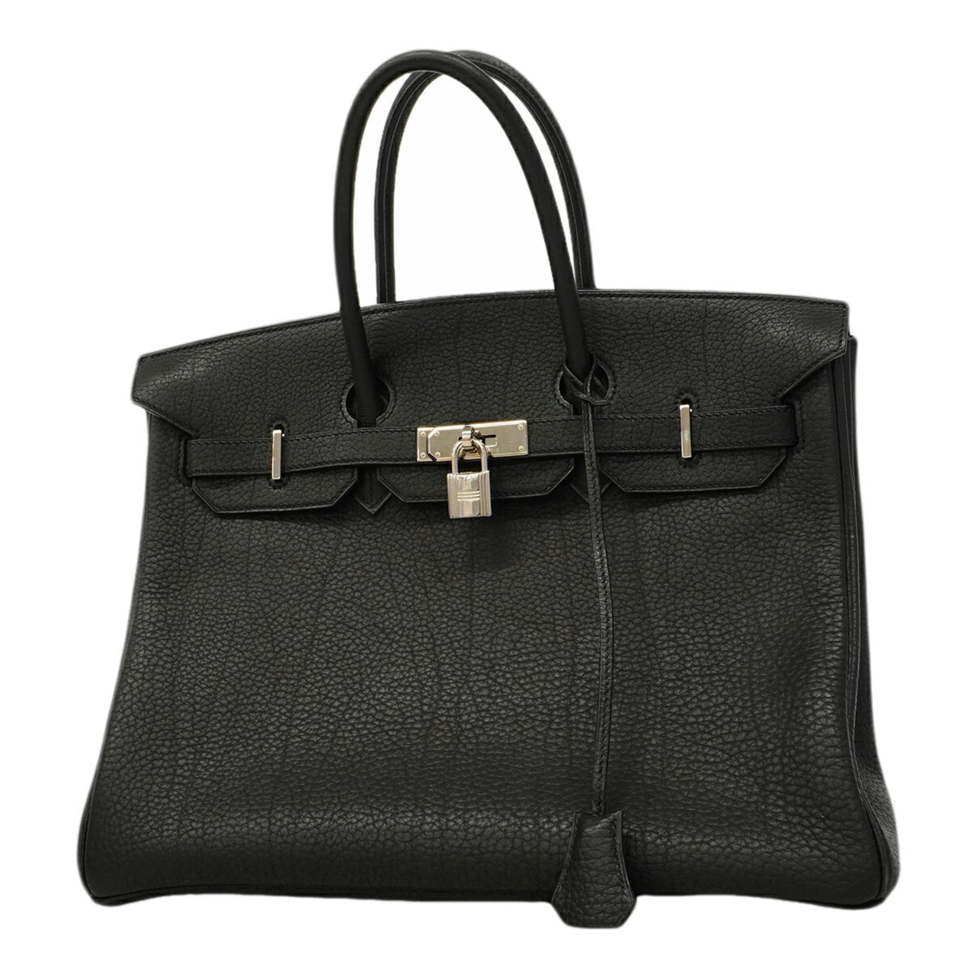 Hermes Black Fjord Leather Handbag (Pre-Owned)