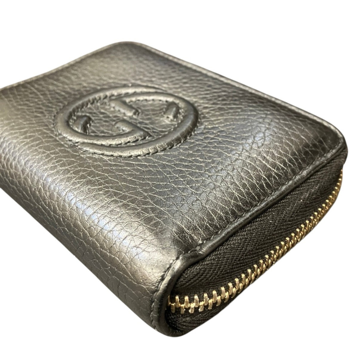 Gucci Black Leather Coin Purse/Coin Case (Pre-Owned)