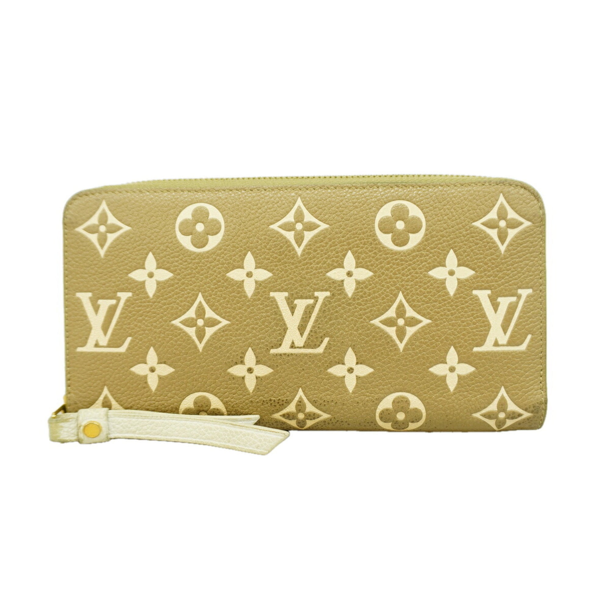 Louis Vuitton Beige Khaki Long Wallet (Bi-Fold) (Pre-Owned)