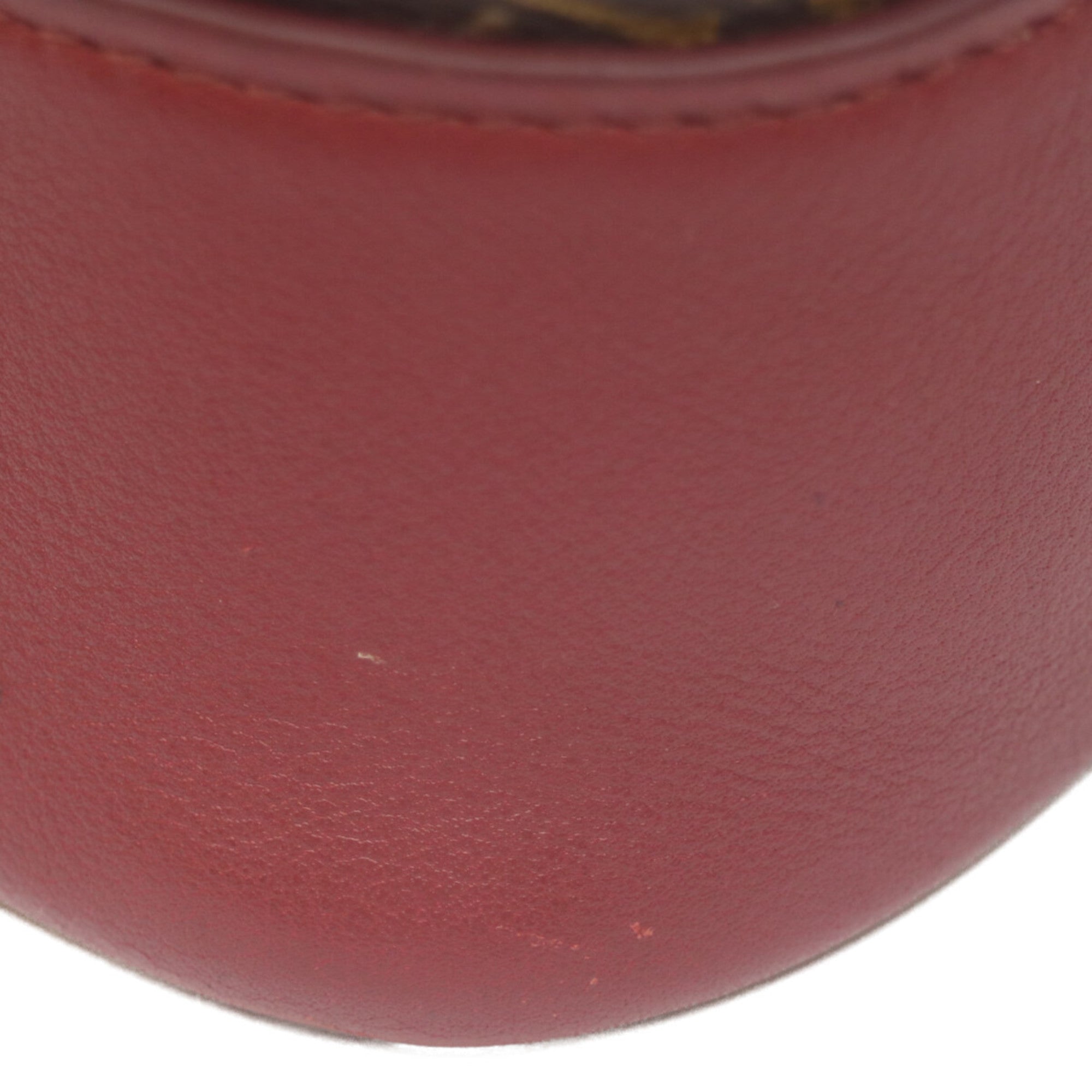 Louis Vuitton Bordeaux Brown Monogram Pouch Shoulder Bag (Pre-Owned)