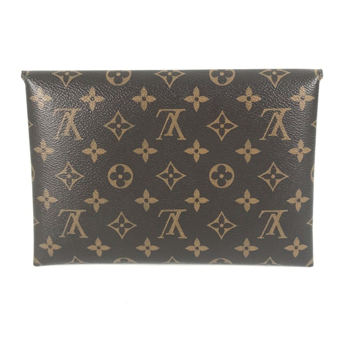 Louis Vuitton Brown Monogram Canvas Clutch Bag Pochette Pouch (Pre-Owned)