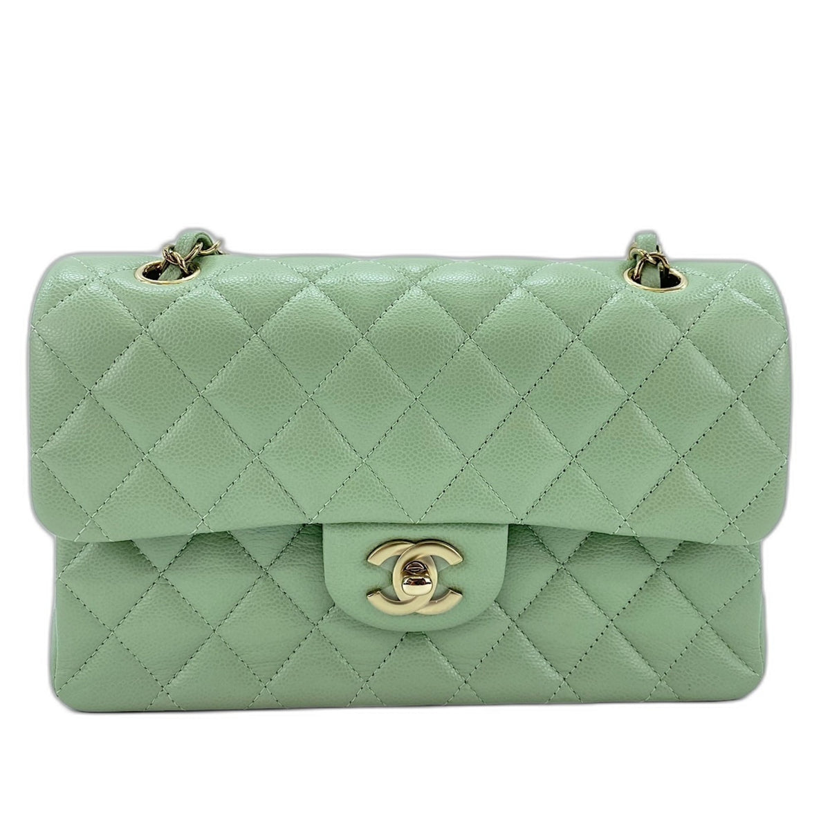 Chanel Matelasse Green Shoulder Bag (Pre-Owned)