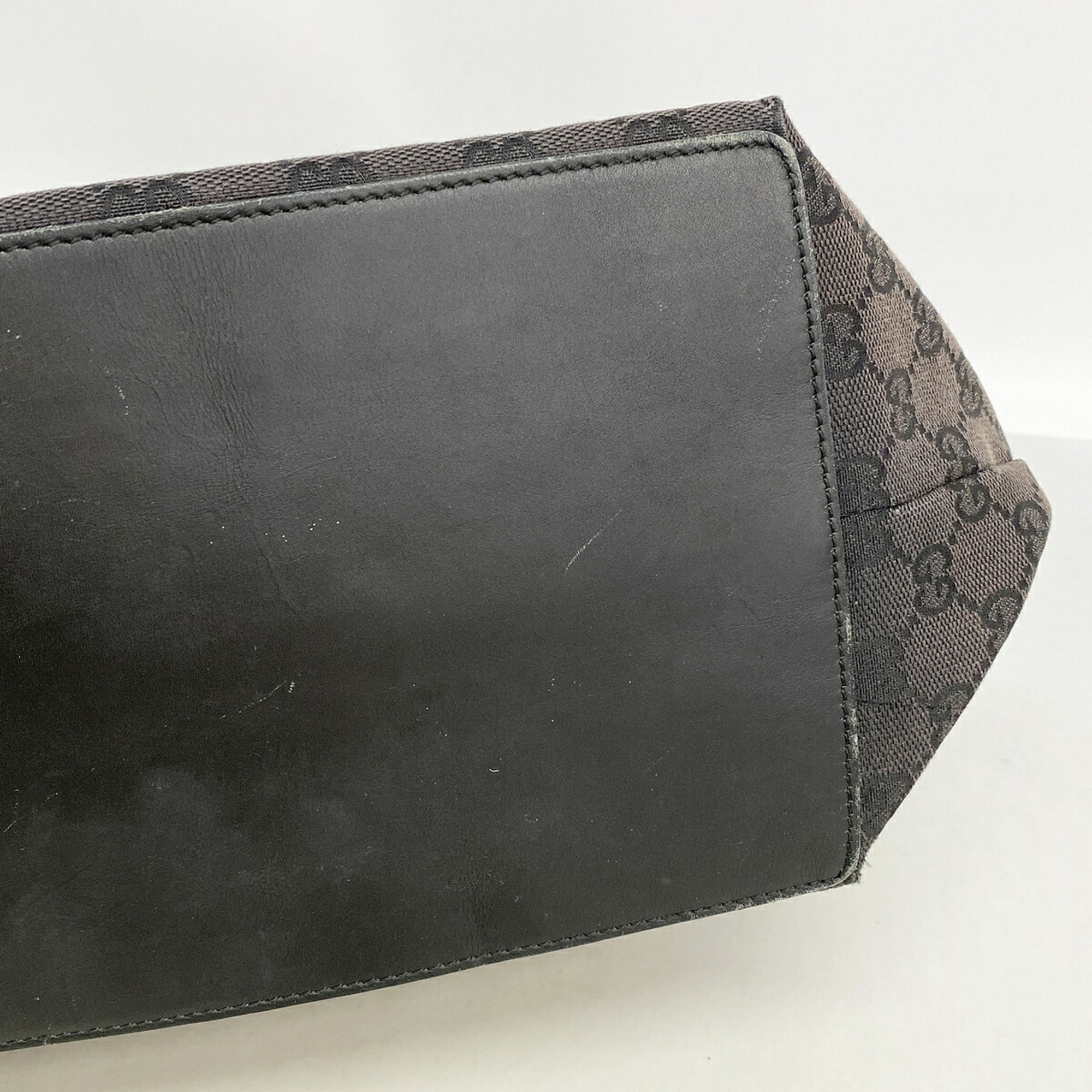Gucci Black Canvas Tote Bag (Pre-Owned)