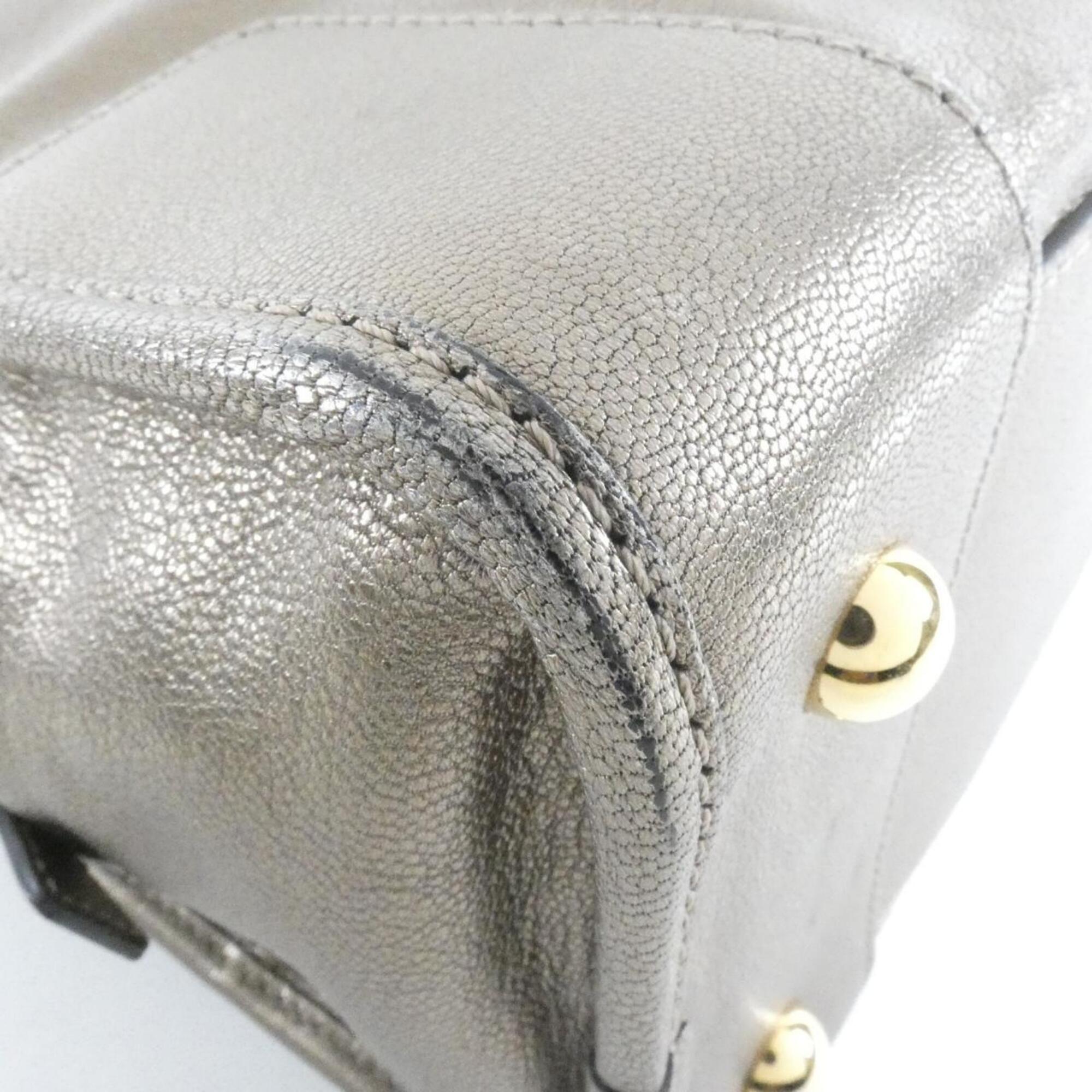 Loewe Bronze Brown Leather Handbag (Pre-Owned)