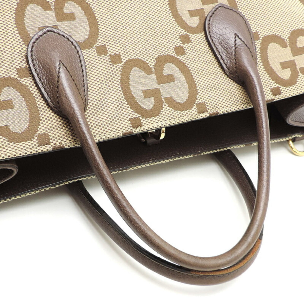 Gucci Beige Leather Tote Bag (Pre-Owned)
