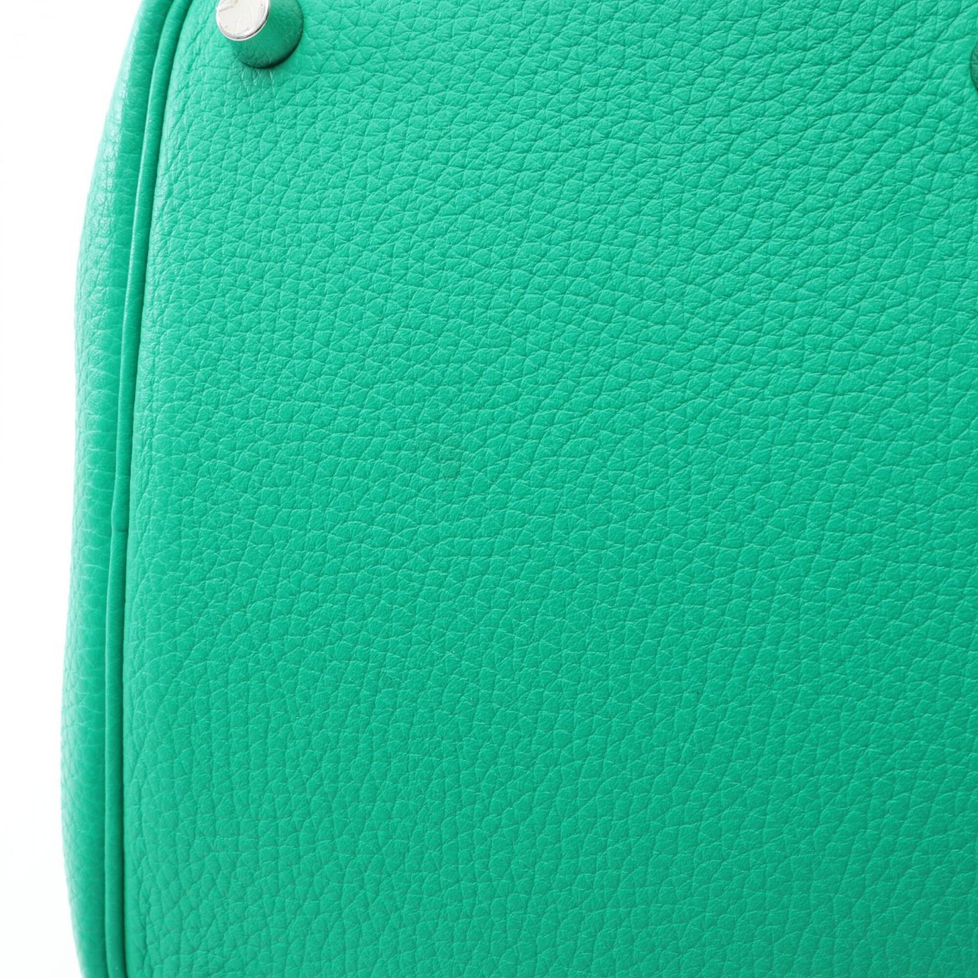 Hermes Green Taurillon Clemence Leather Swift Leather Handbag (Pre-Owned)