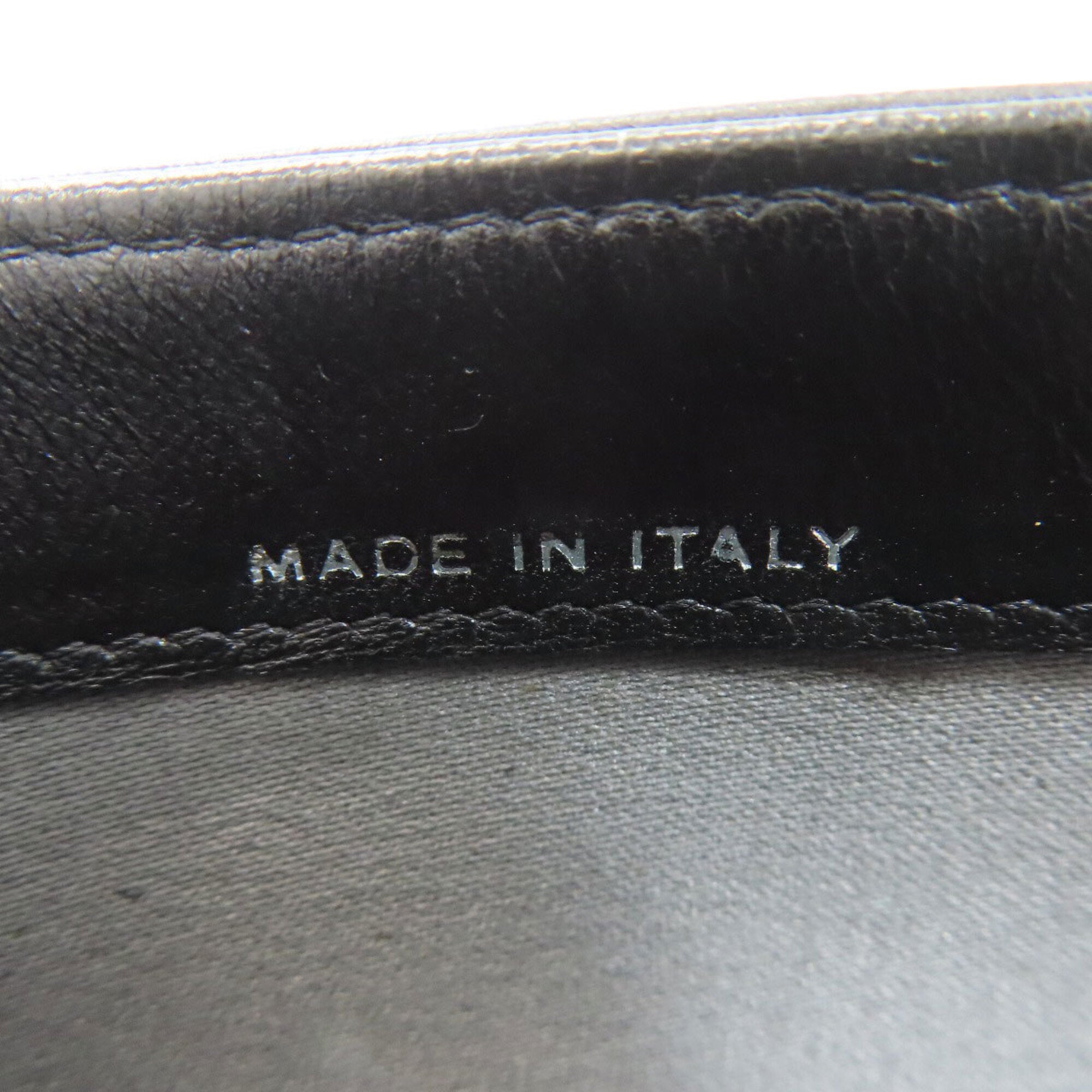 Chanel Black Leather Long Wallet (Bi-Fold) (Pre-Owned)