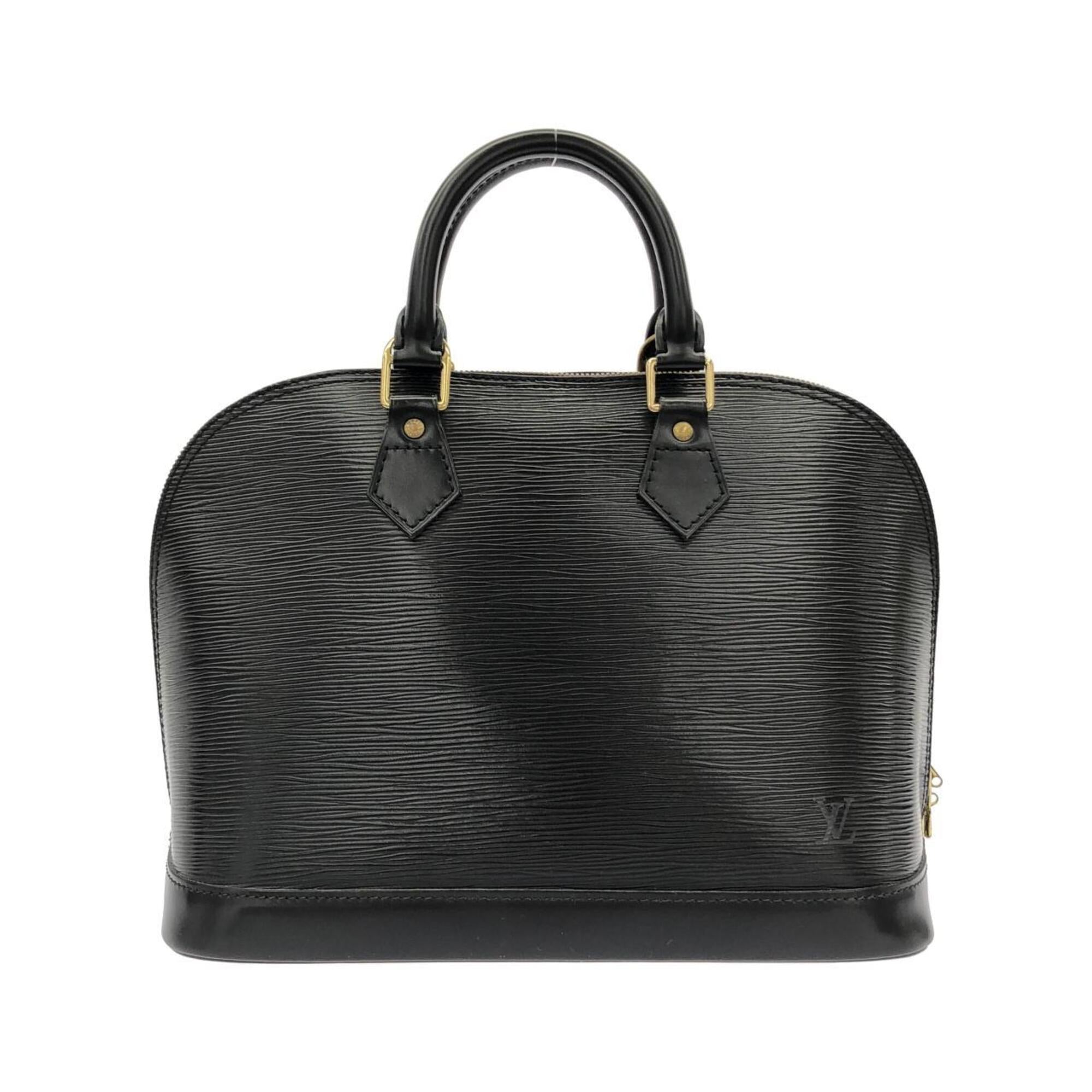 Louis Vuitton Black Leather Handbag (Pre-Owned)
