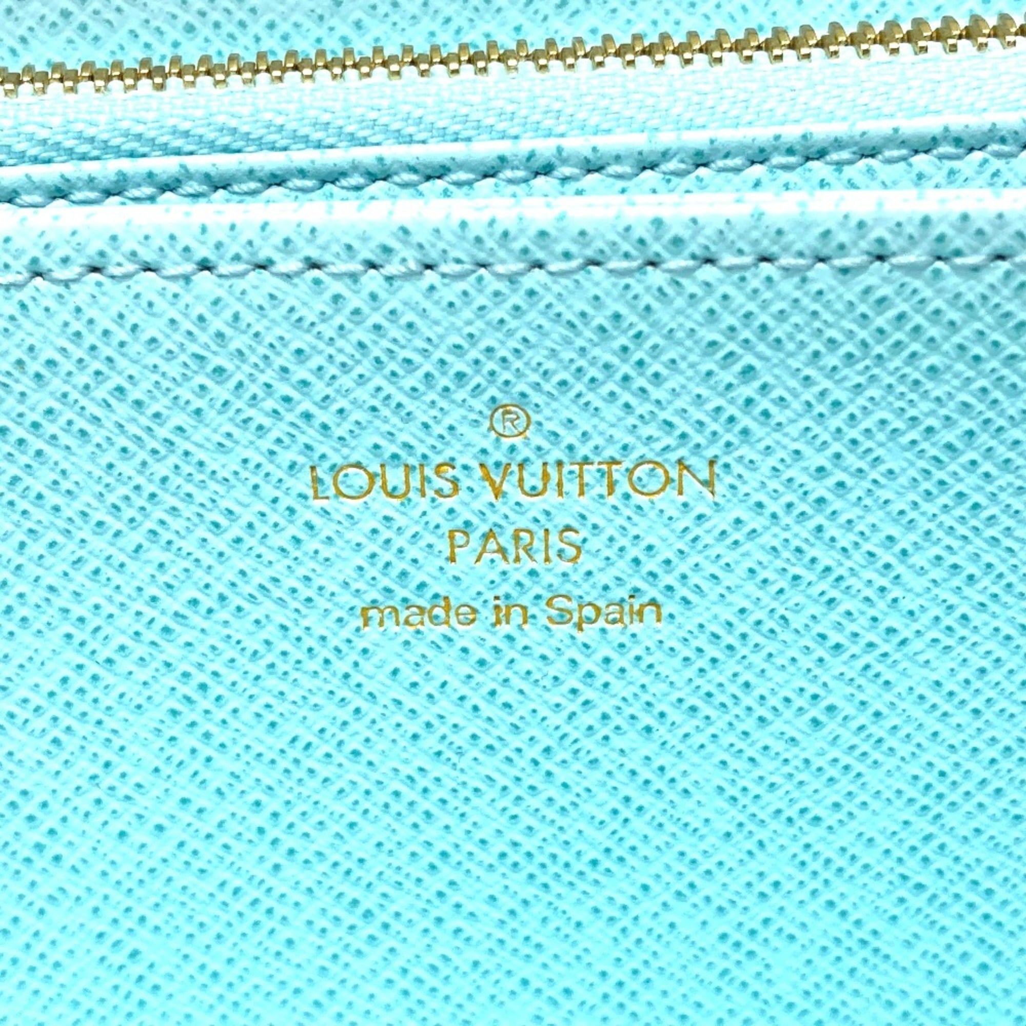Louis Vuitton Monogram Blue Monogram Long Wallet (Bi-Fold) (Pre-Owned)