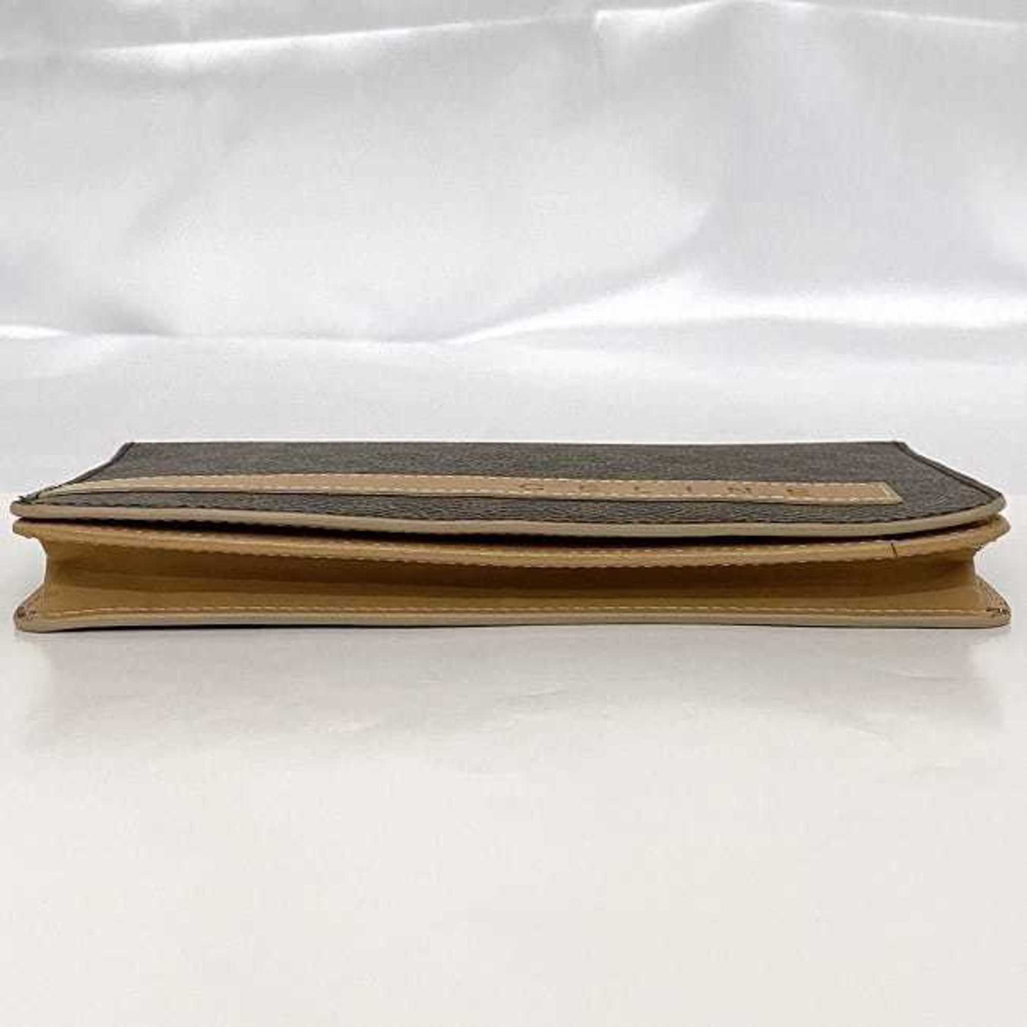 Celine Macadam Brown Pvc Long Wallet (Bi-Fold) (Pre-Owned)