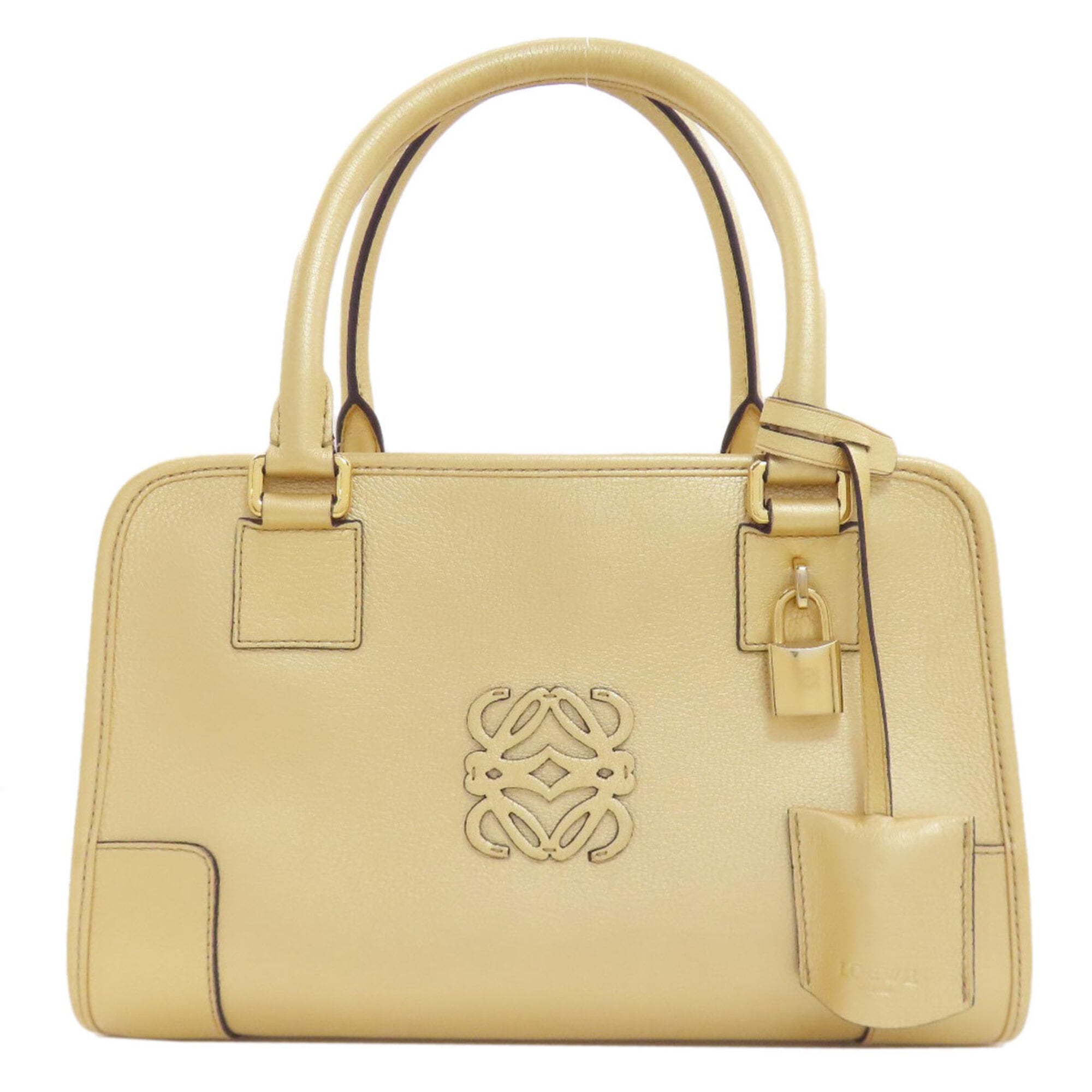Loewe Gold Leather Handbag (Pre-Owned)