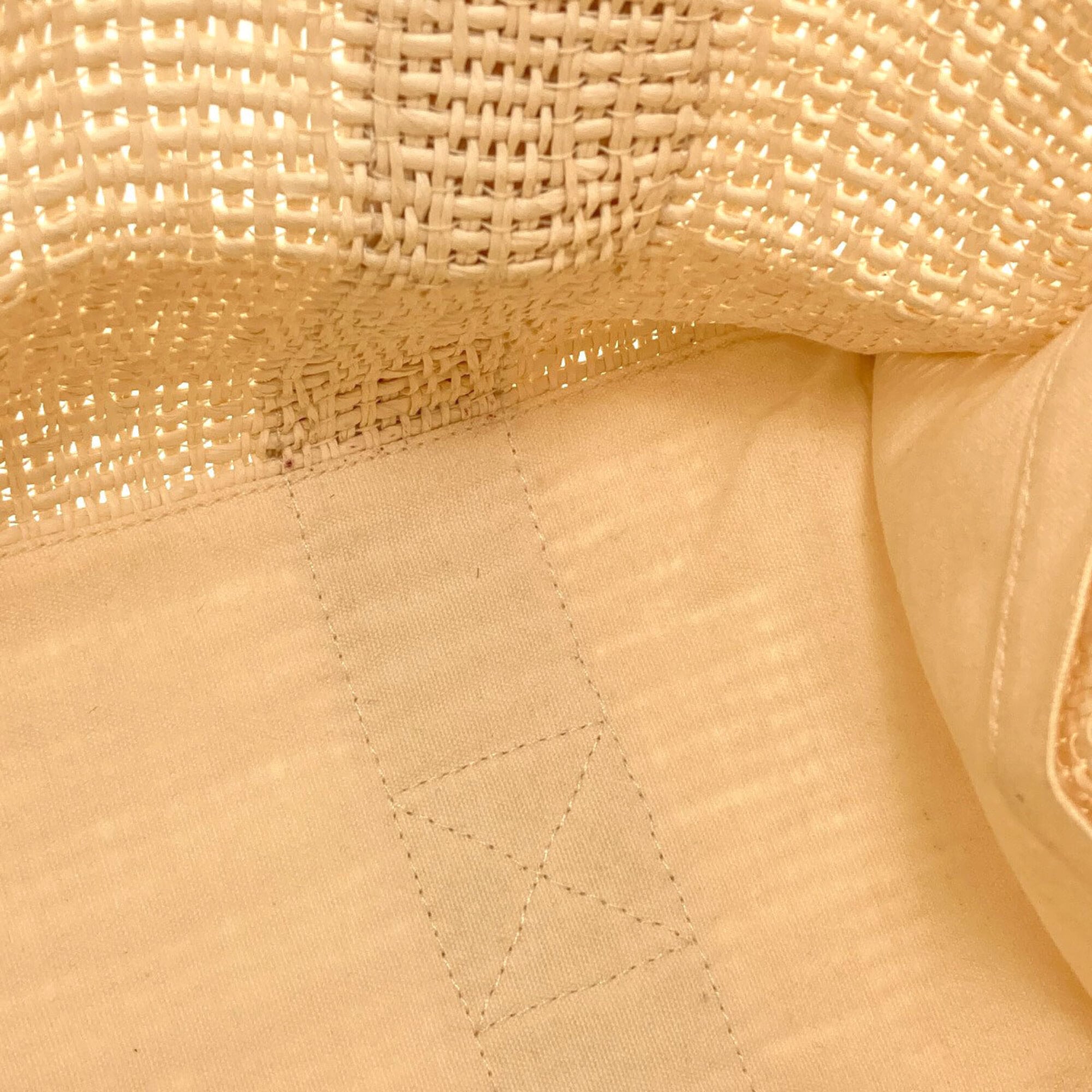 Hermes Beige Straw Tote Bag (Pre-Owned)