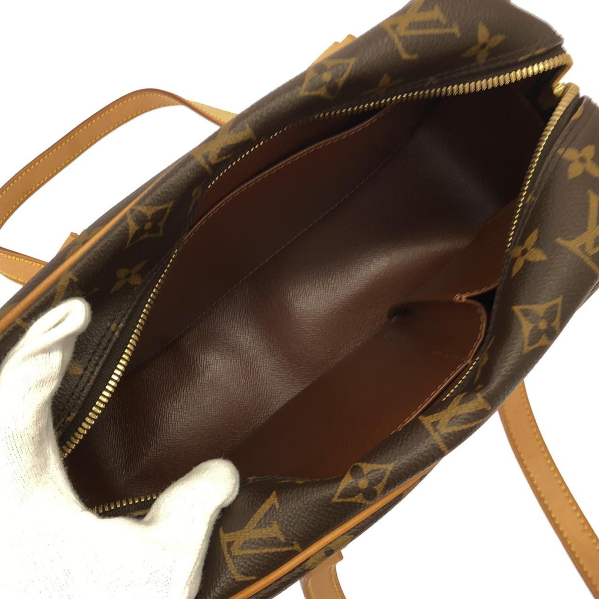 Louis Vuitton Monogram Marron Coated Canvas Shoulder Bag (Pre-Owned)