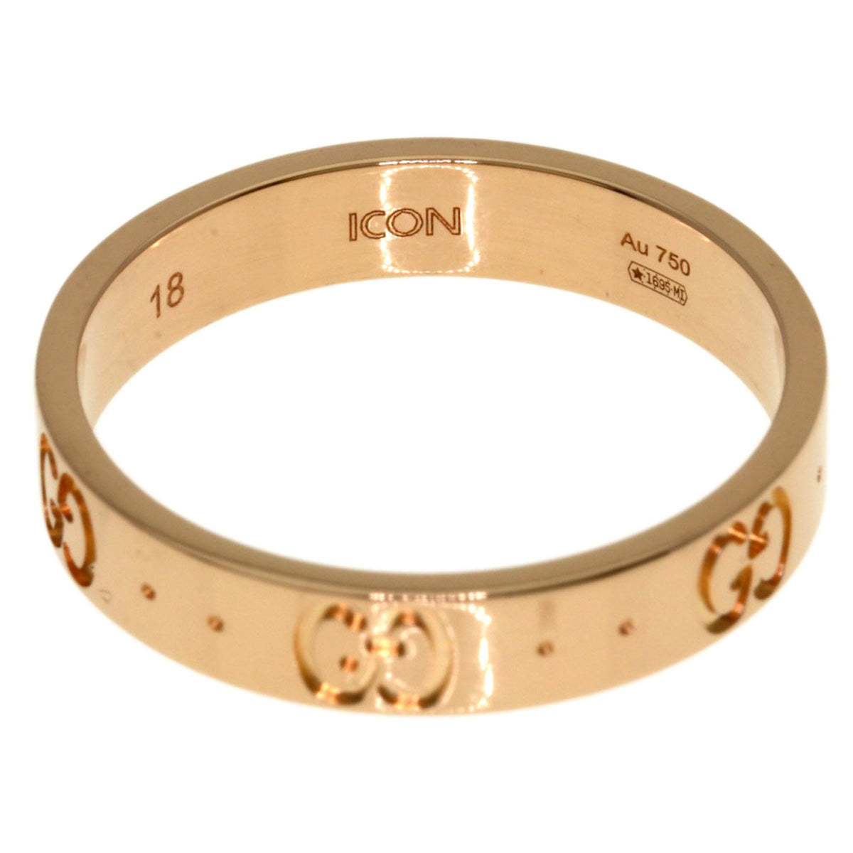 Gucci Icon Pink Gold (18K) Band Ring (Pre-Owned)