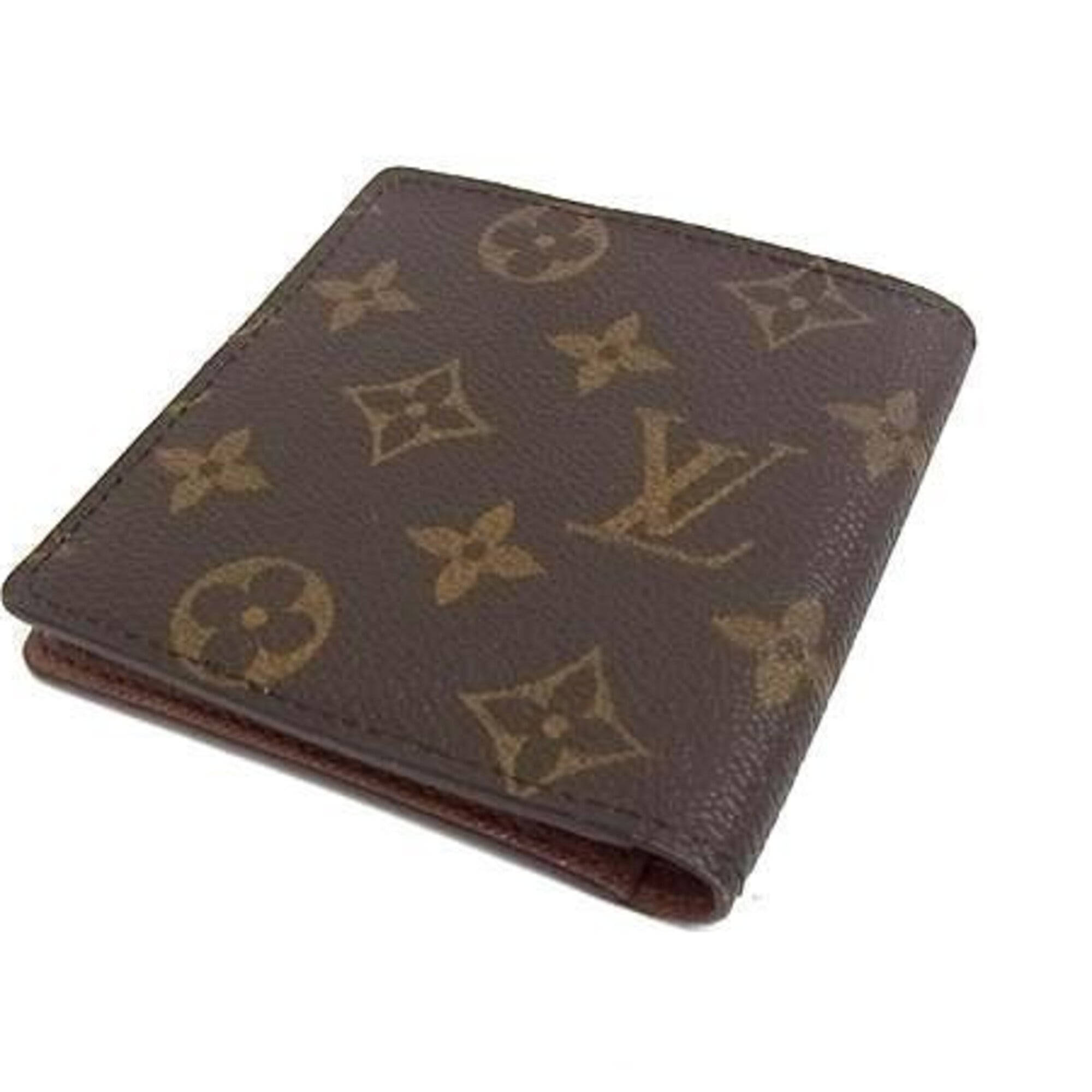 Louis Vuitton Monogram Brown Pvc Leather Wallet (Bi-Fold) (Pre-Owned)