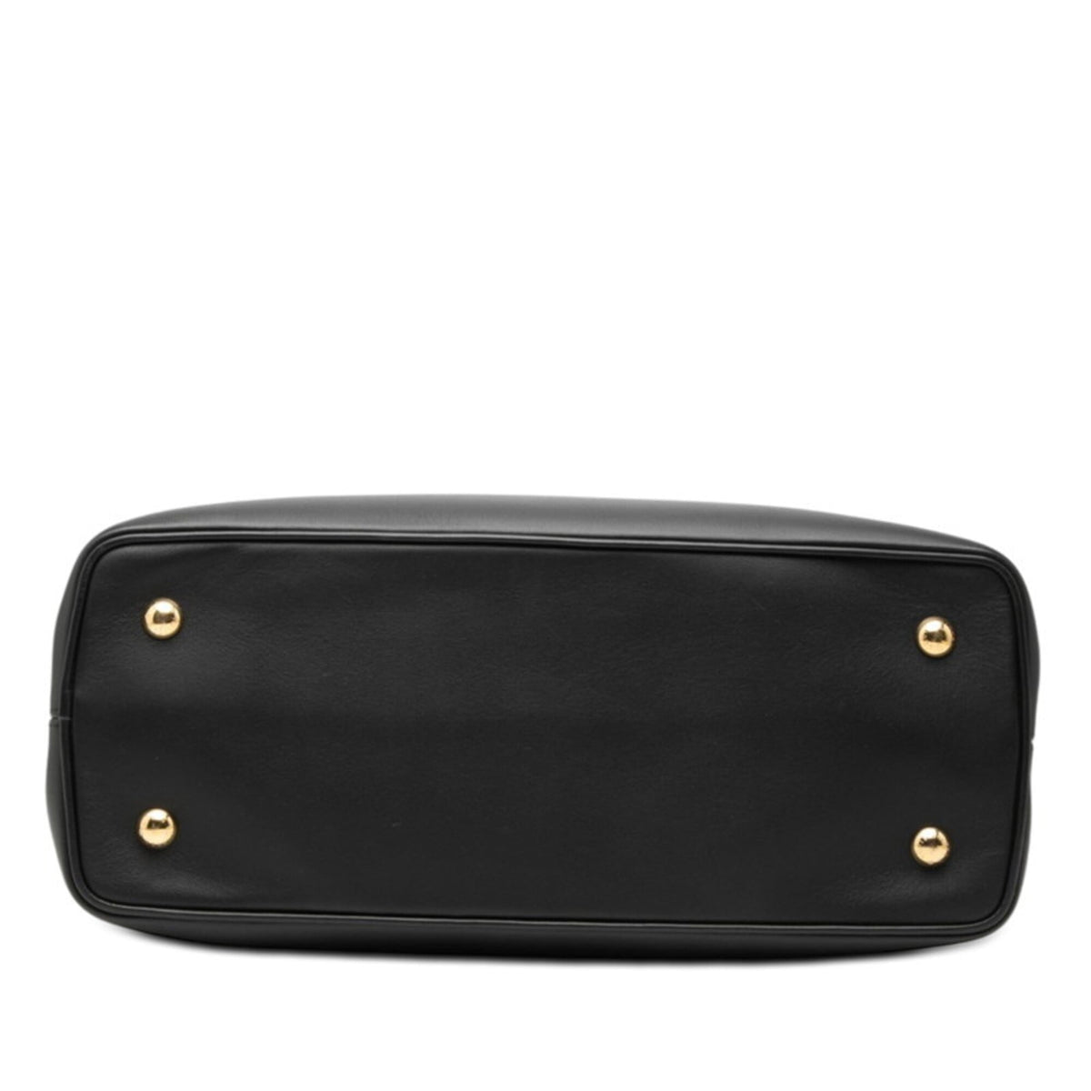 Louis Vuitton Black Leather Handbag Shoulder Bag (Pre-Owned)