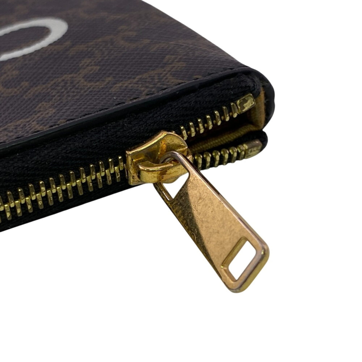 Celine Brown Pvc Coin Purse/Coin Case (Pre-Owned)