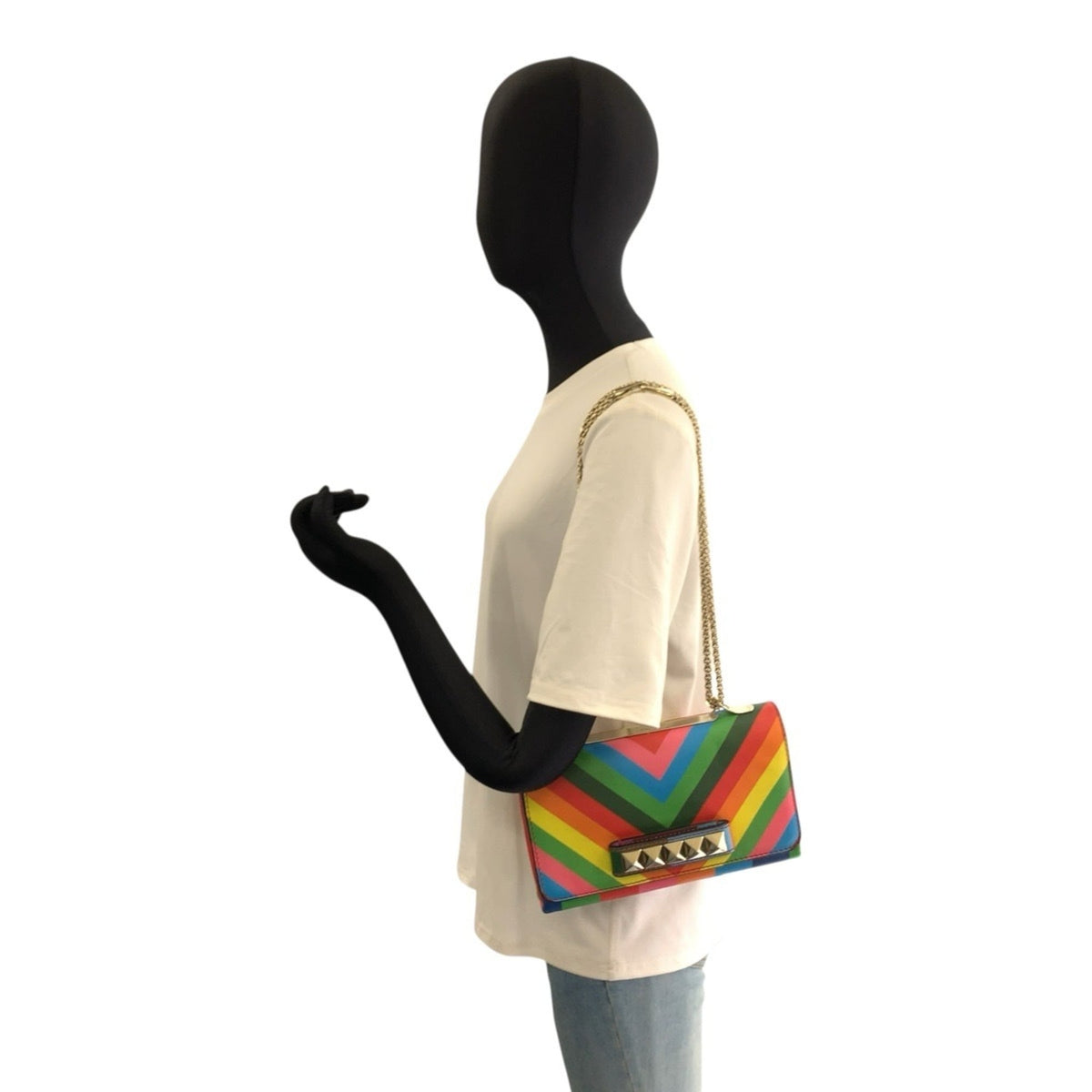 Valentino Multi-Color Leather Shoulder Bag (Pre-Owned)