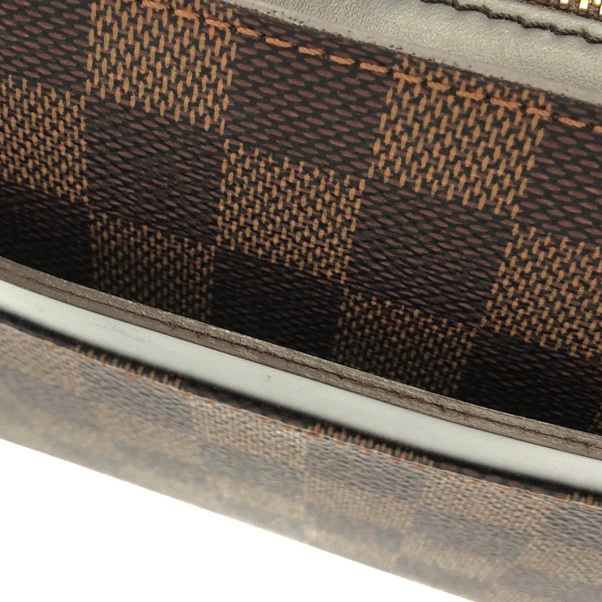 Louis Vuitton Ebene Coated Canvas Clutch Bag (Pre-Owned)