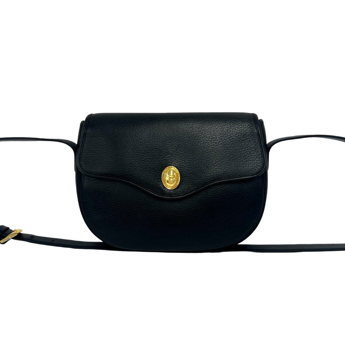 Christian Dior Black Leather Pochette Shoulder Bag (Pre-Owned)