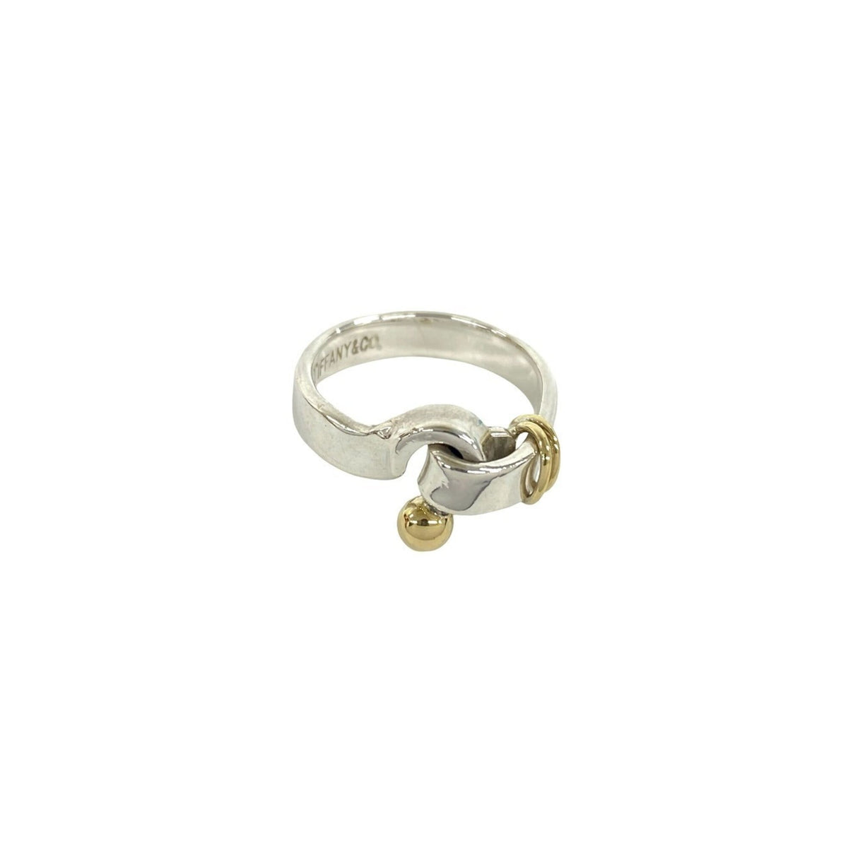 Tiffany Gold Silver Yellow Gold (18K) Silver 925 Band Ring (Pre-Owned)