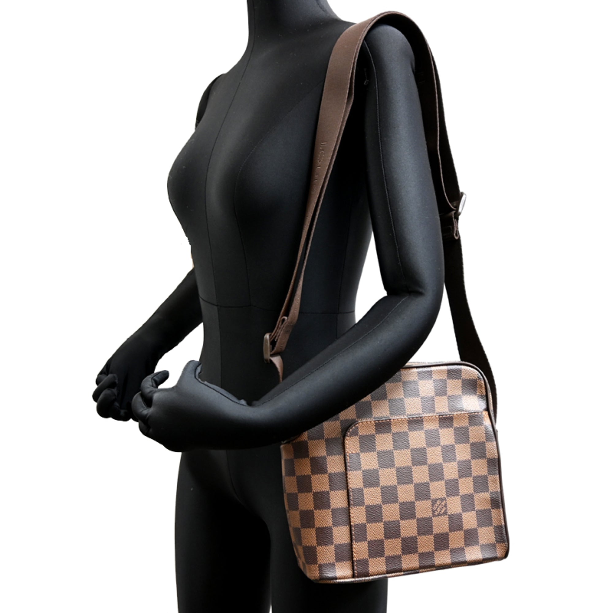 Louis Vuitton Brown Damier Canvas Shoulder Bag (Pre-Owned)