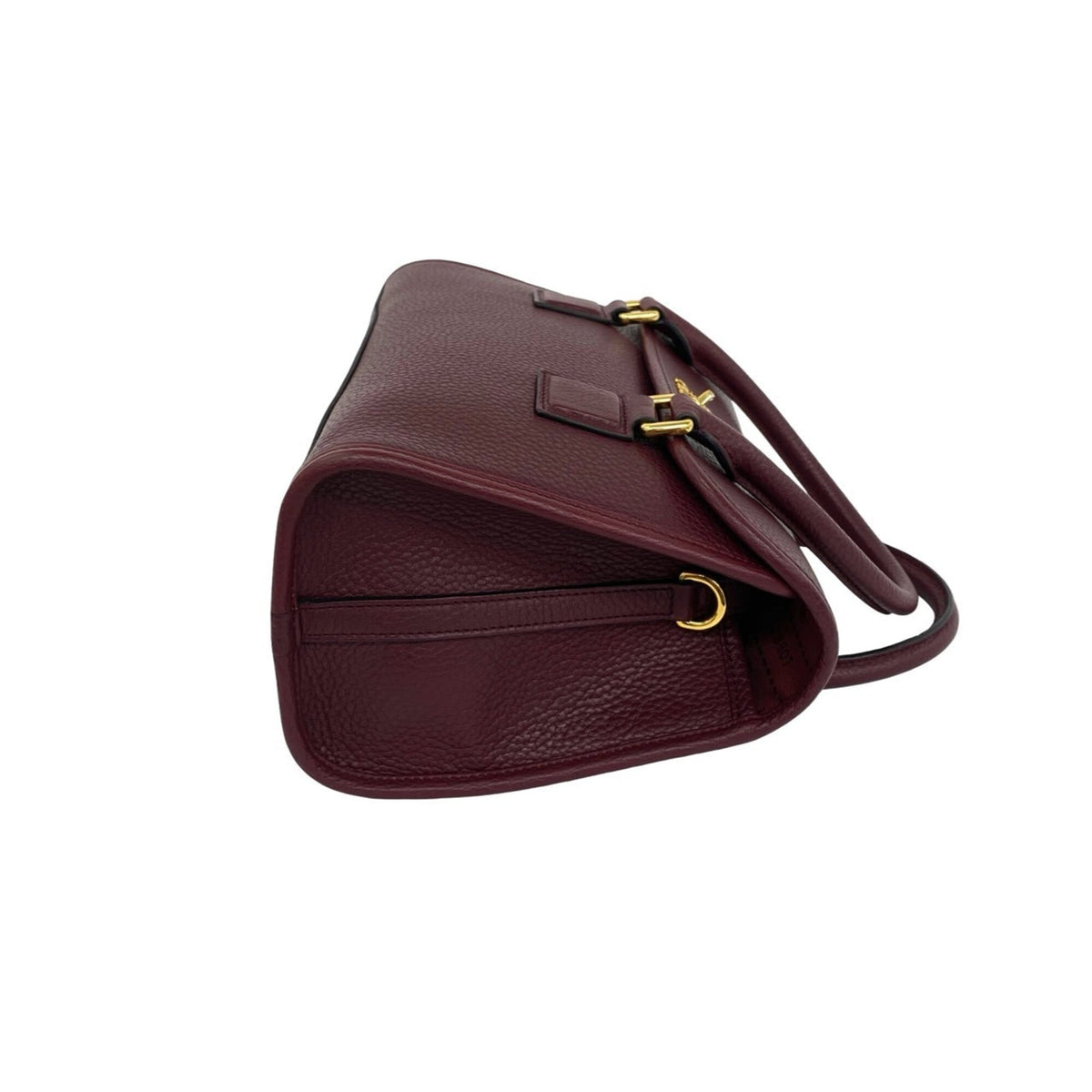 Loewe Bordeaux Wine Leather Handbag Shoulder Bag Tote Bag (Pre-Owned)