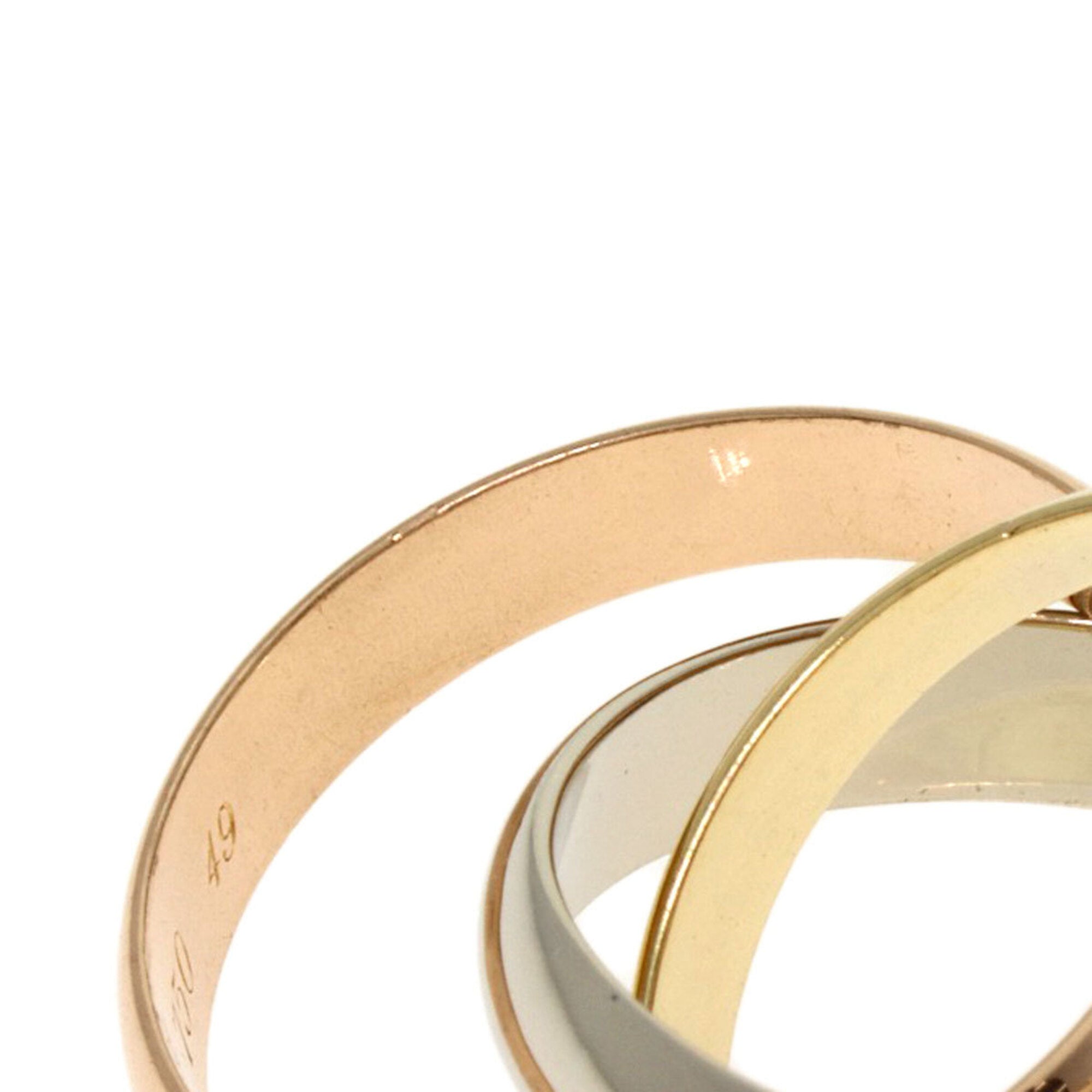 Cartier Pink Gold White Gold Yellow Gold Yellow Gold (18K) Pink Gold (18K) White Gold (18K) Band Ring (Pre-Owned)