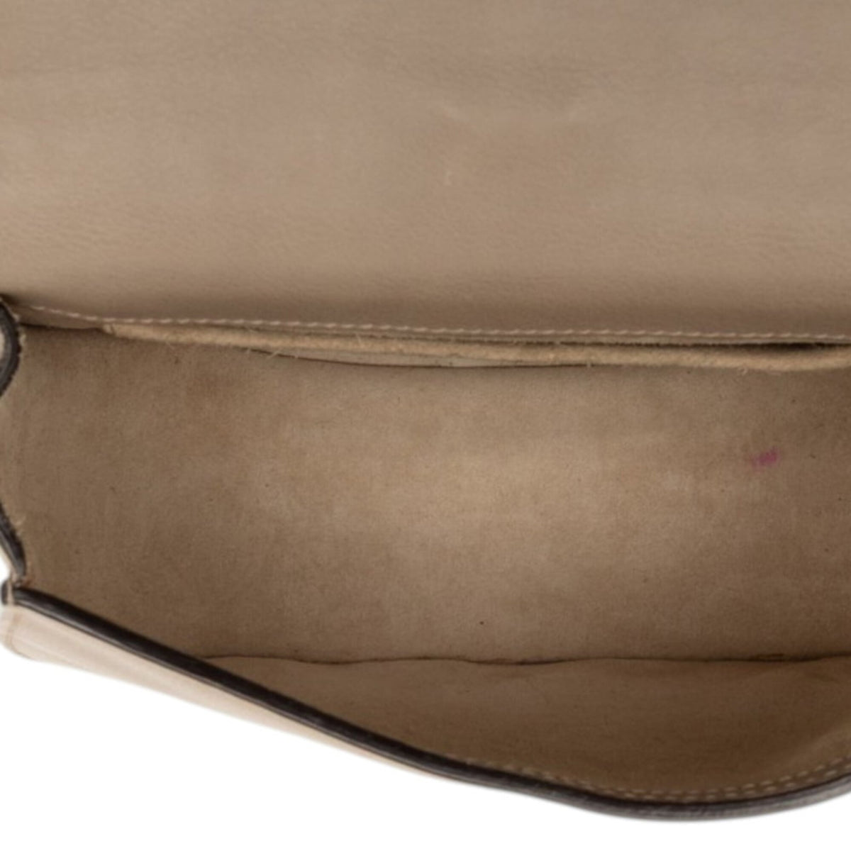 Chloé Beige Leather Suede Handbag Shoulder Bag (Pre-Owned)
