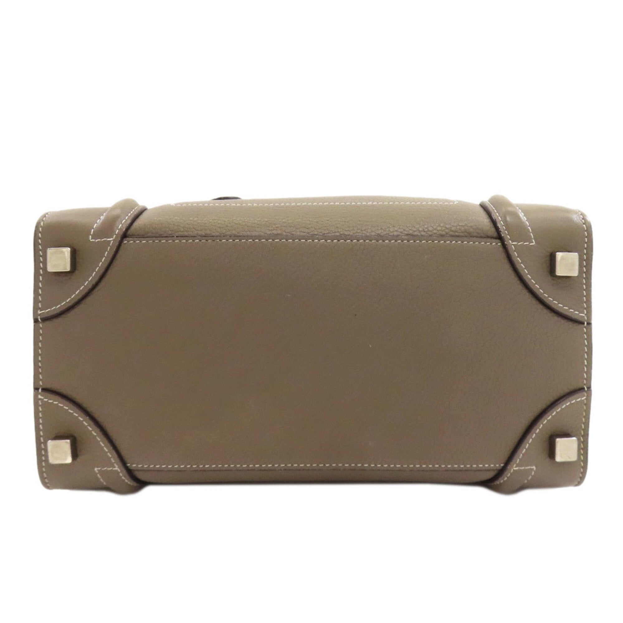 Celine Grayish Leather Handbag (Pre-Owned)