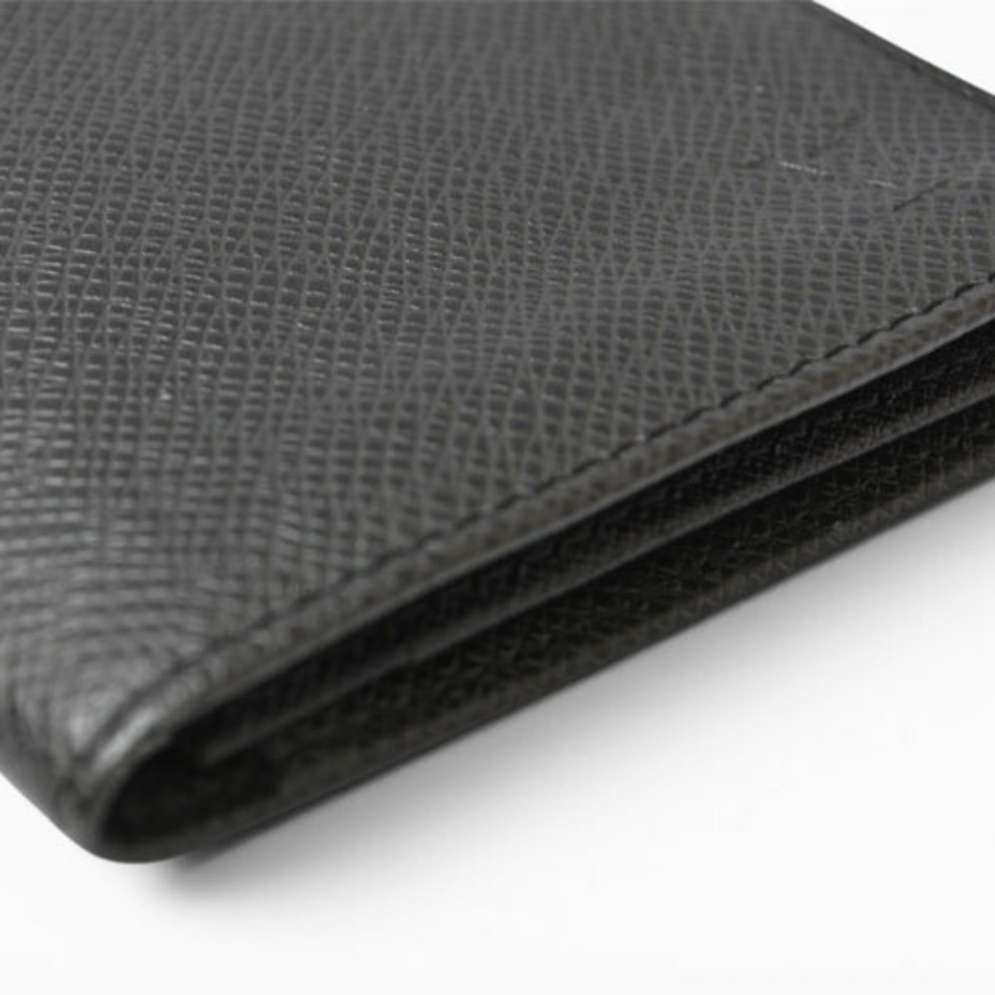 Louis Vuitton Taiga Ardoise Leather Long Wallet (Bi-Fold) (Pre-Owned)