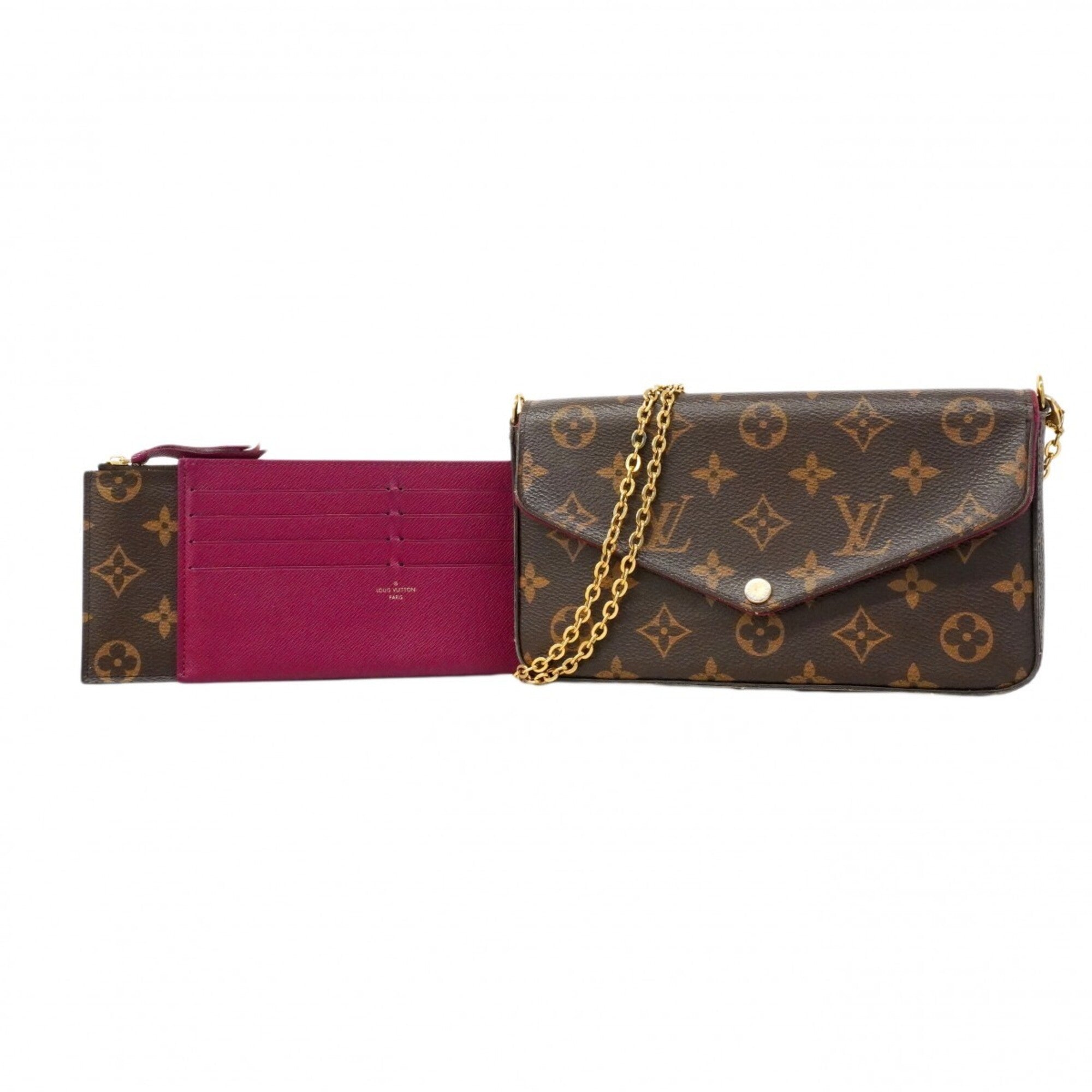 Louis Vuitton Brown Chain/Shoulder Wallet (Pre-Owned)