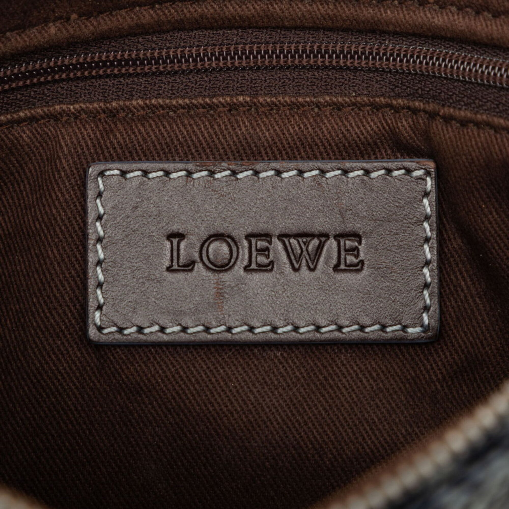 Loewe Navy Pvc Pouch Shoulder Bag (Pre-Owned)
