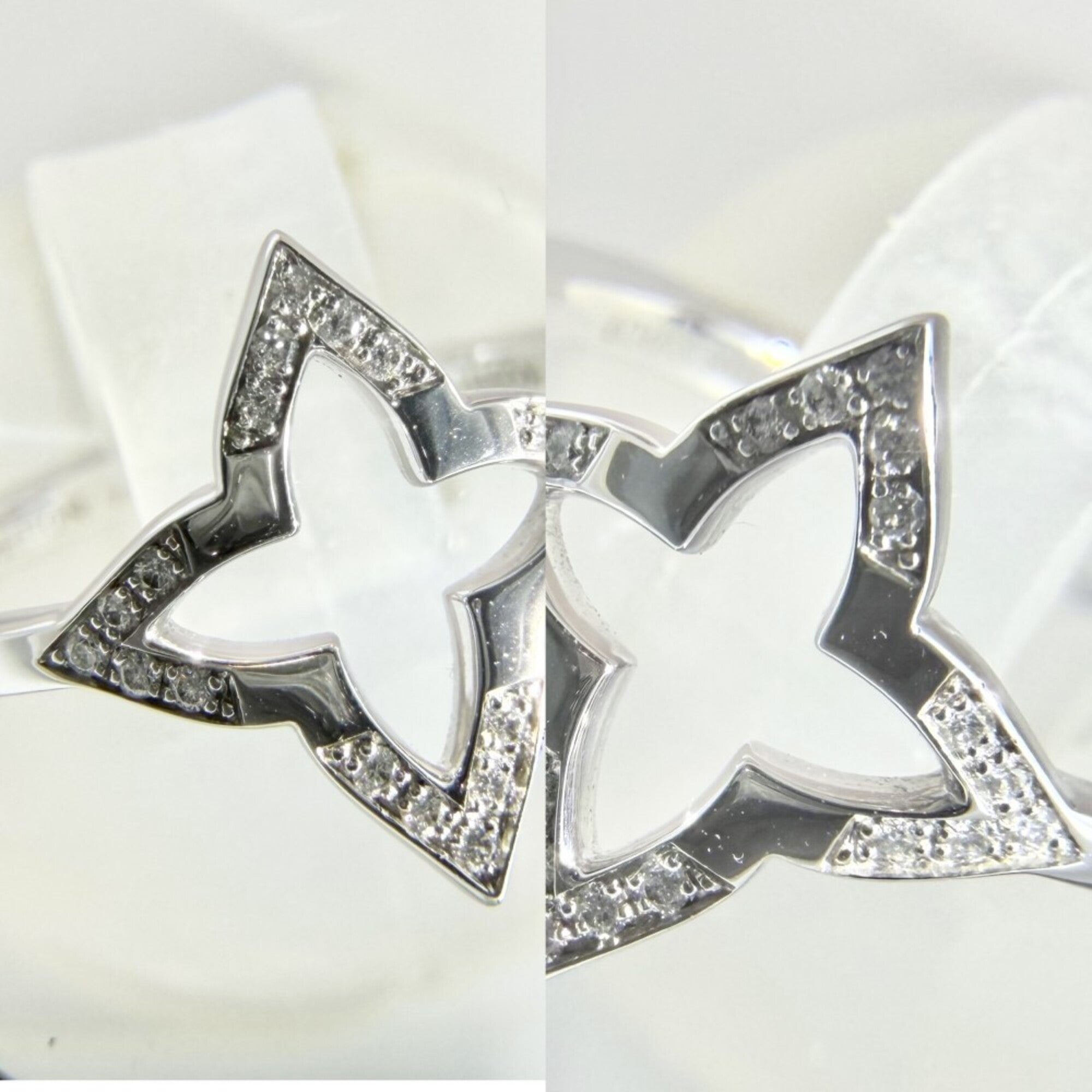 Louis Vuitton White Gold White Gold (18K) Band Ring (Pre-Owned)