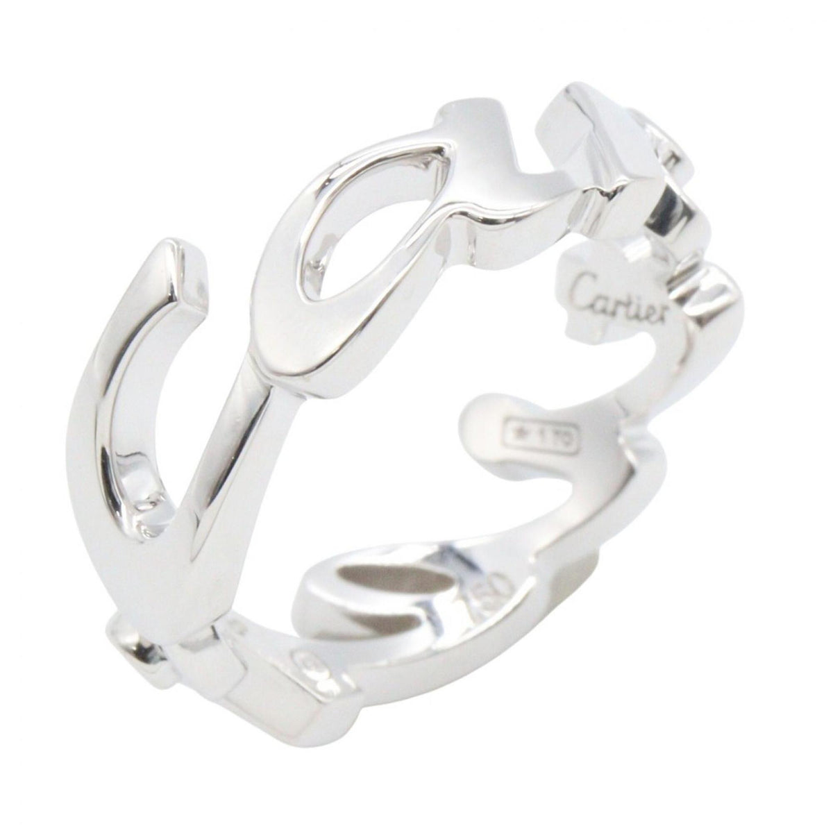 Cartier White Gold White Gold (18K) Band Ring (Pre-Owned)