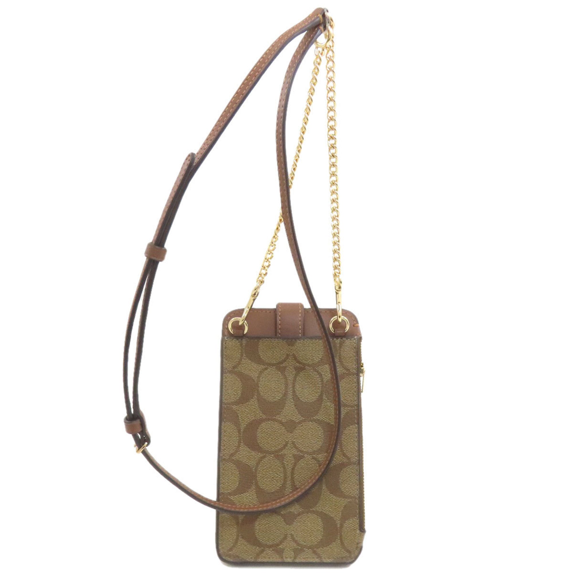 Coach Brown Pvc Shoulder Bag (Pre-Owned)