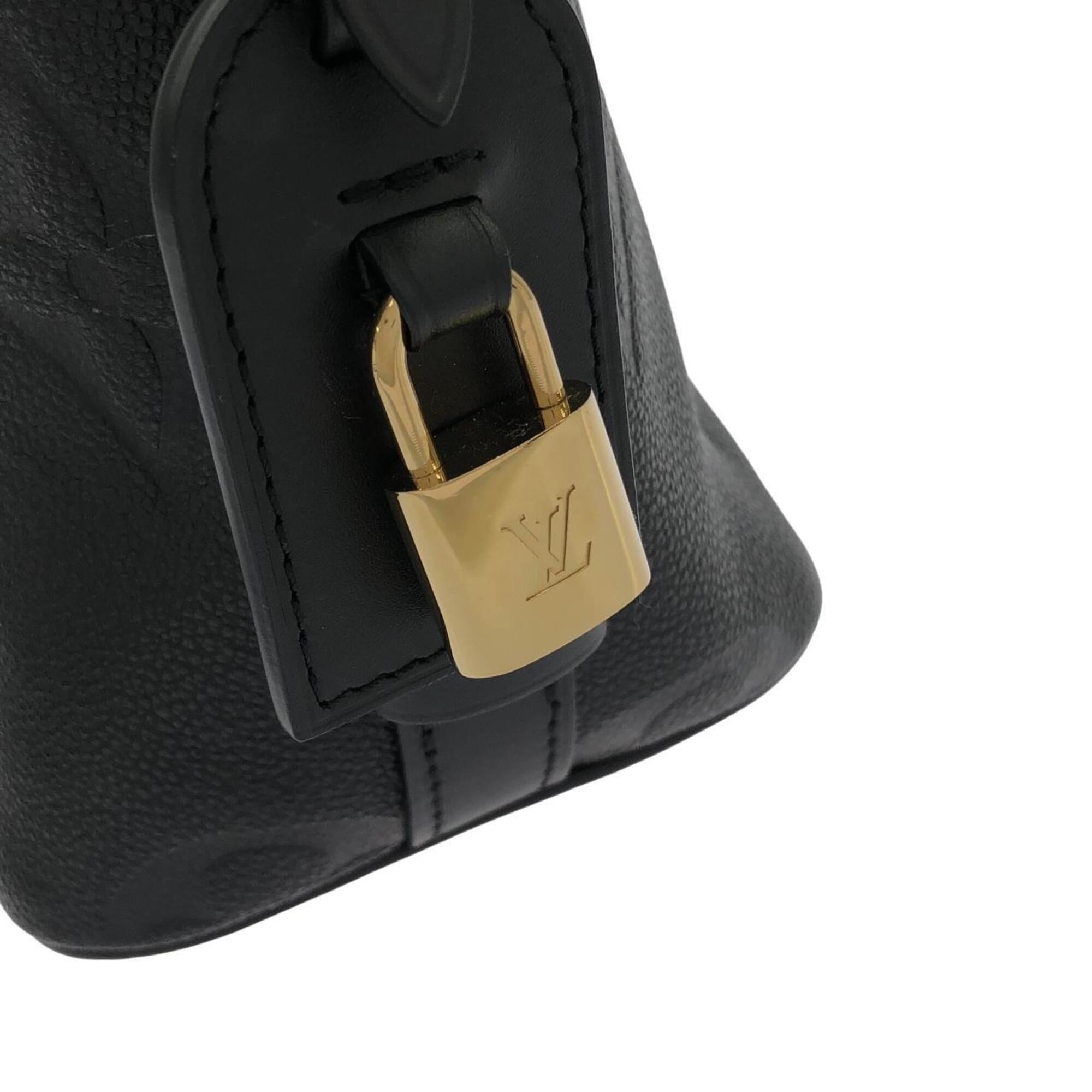 Louis Vuitton Black Leather Handbag (Pre-Owned)
