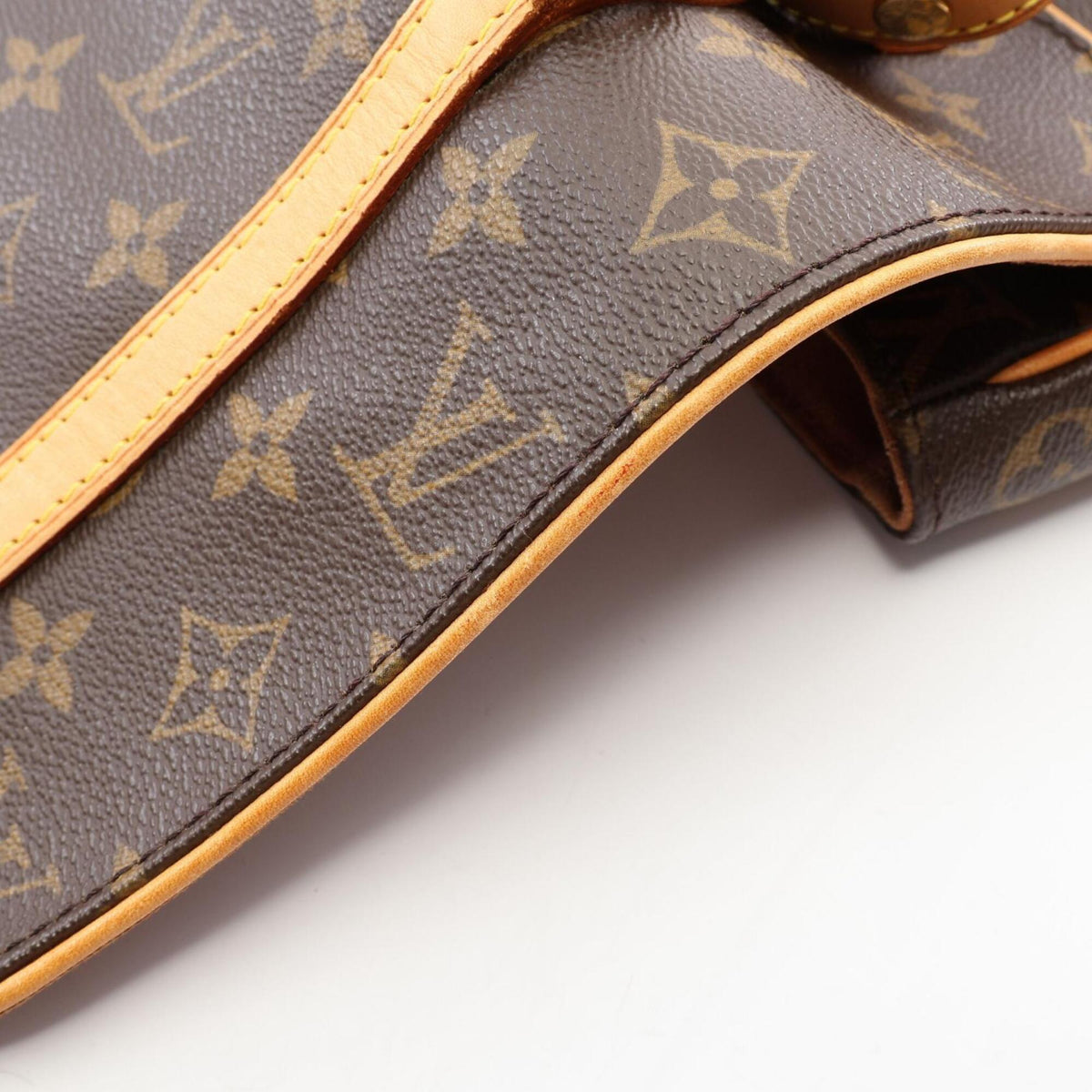 Louis Vuitton Brown Pvc Leather Backpack Handbag (Pre-Owned)