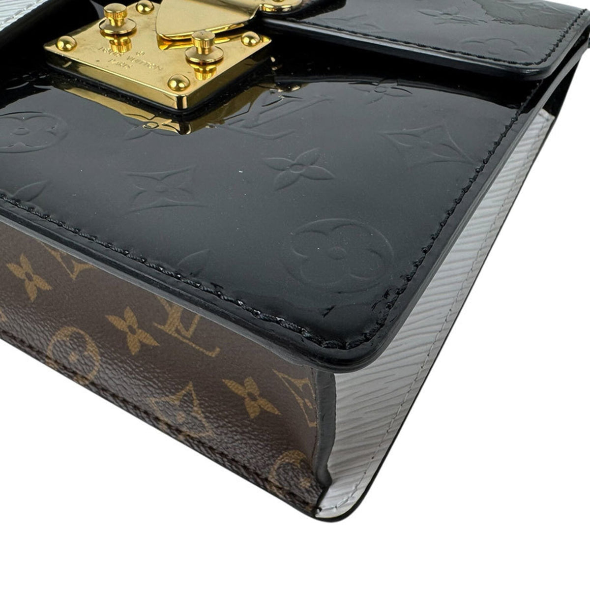 Louis Vuitton Monogram Noir Monogram Vernis Monogram Handbag Shoulder Bag (Pre-Owned)